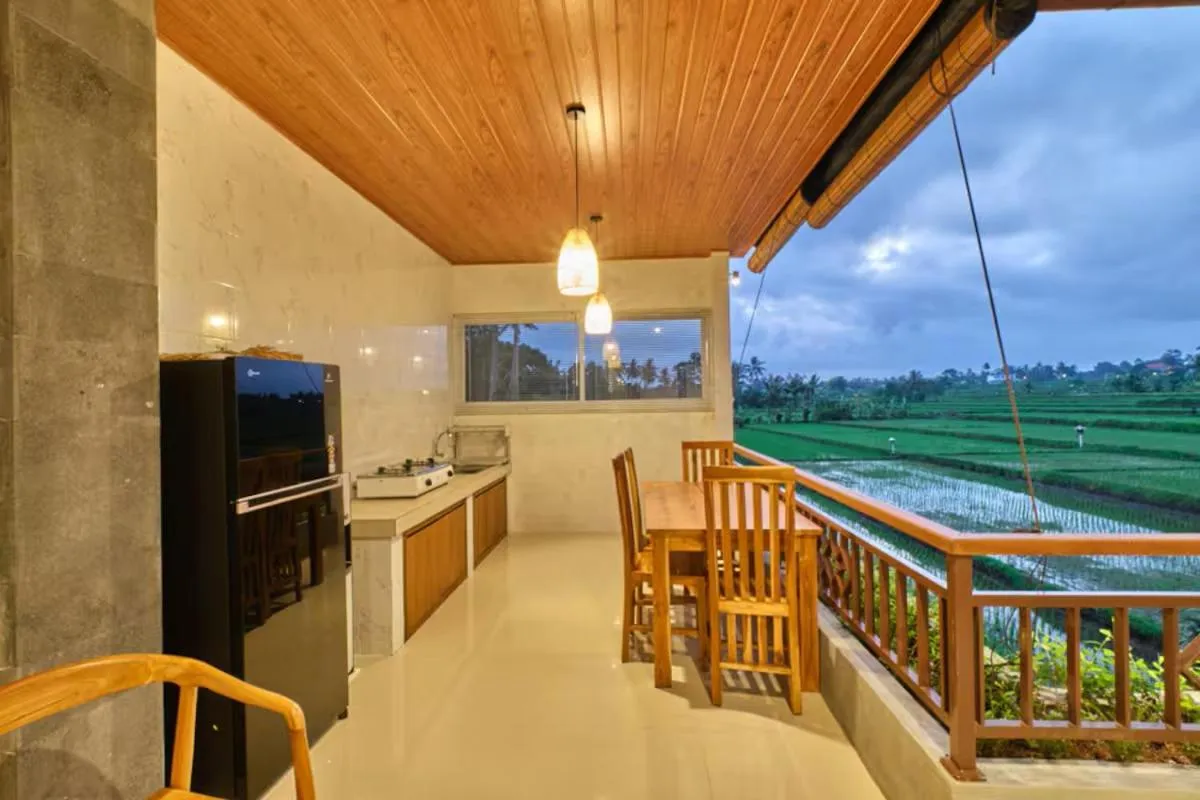Kitchen or kitchenette in Long Lane Bali Villa