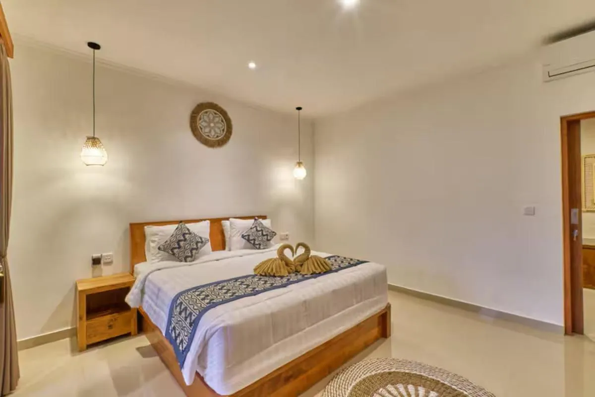 Bed in Long Lane Bali Villa