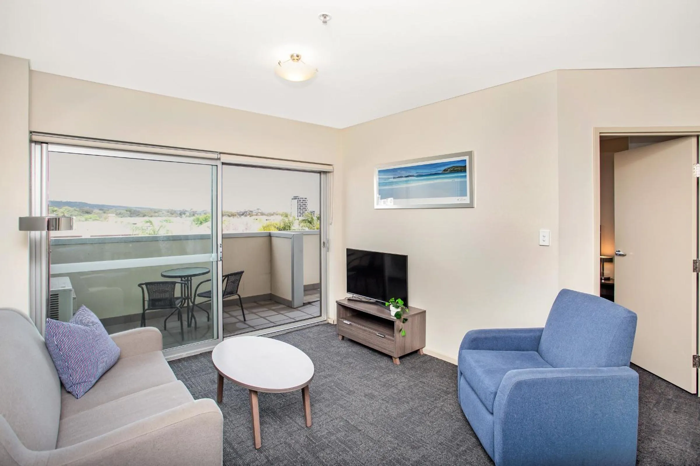 Living room in Hume Serviced Apartments