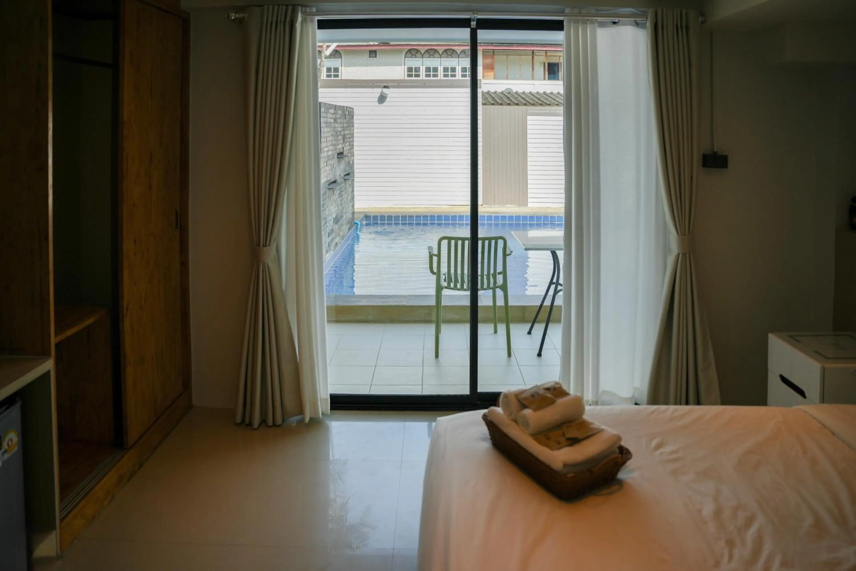 Bedroom, Bed in R2 Bed and Pool Kanchanaburi