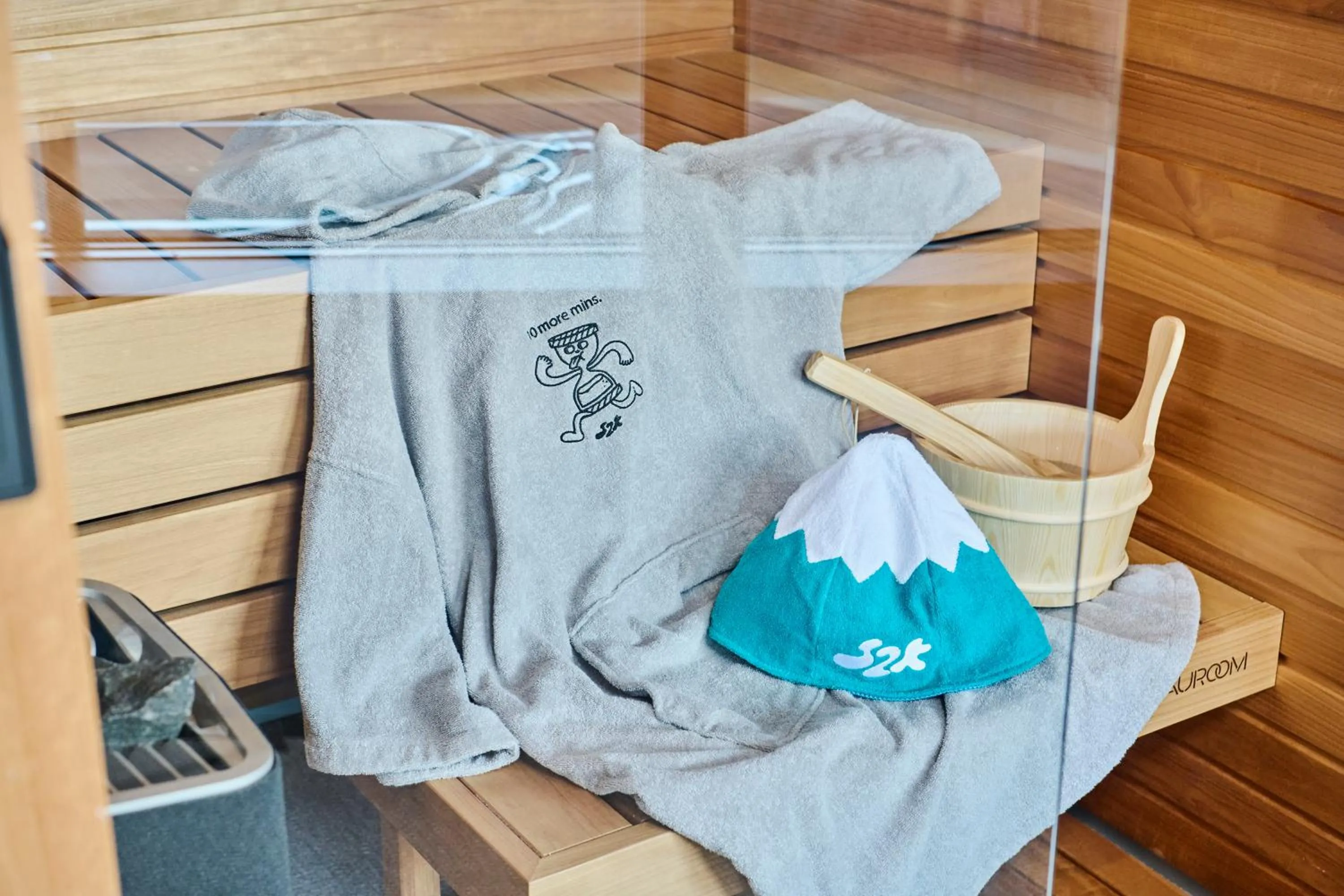 towels in Mt Fuji View and Private Sauna Ryokan Shizuku しずく