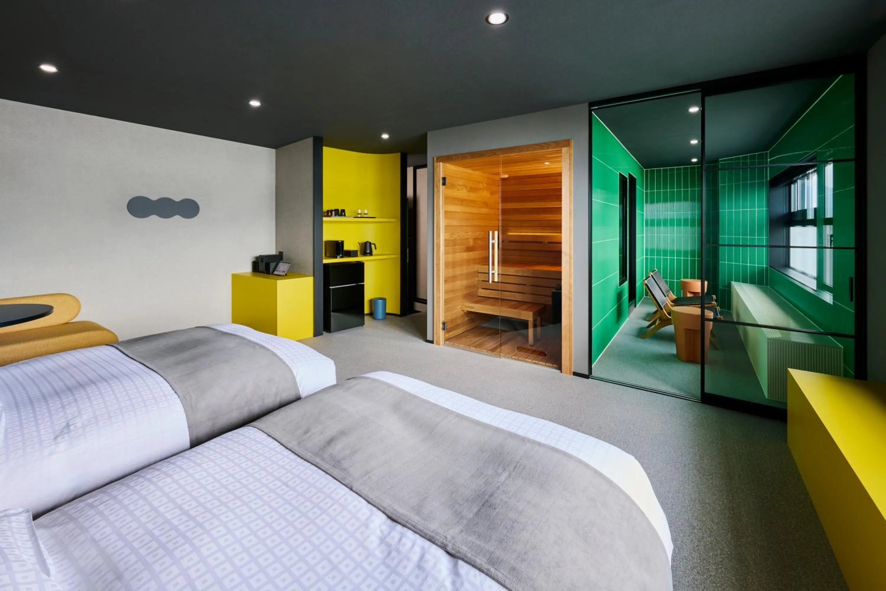 Photo of the whole room, Bed in Mt Fuji View and Private Sauna Ryokan Shizuku しずく