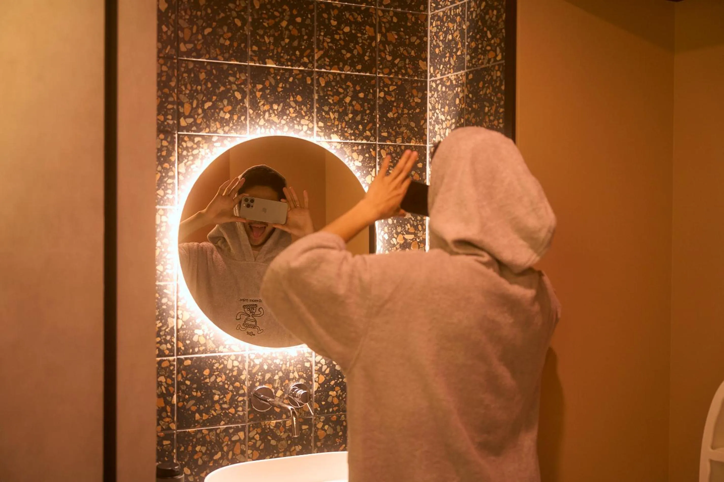Bathroom in Mt Fuji View and Private Sauna Ryokan Shizuku しずく