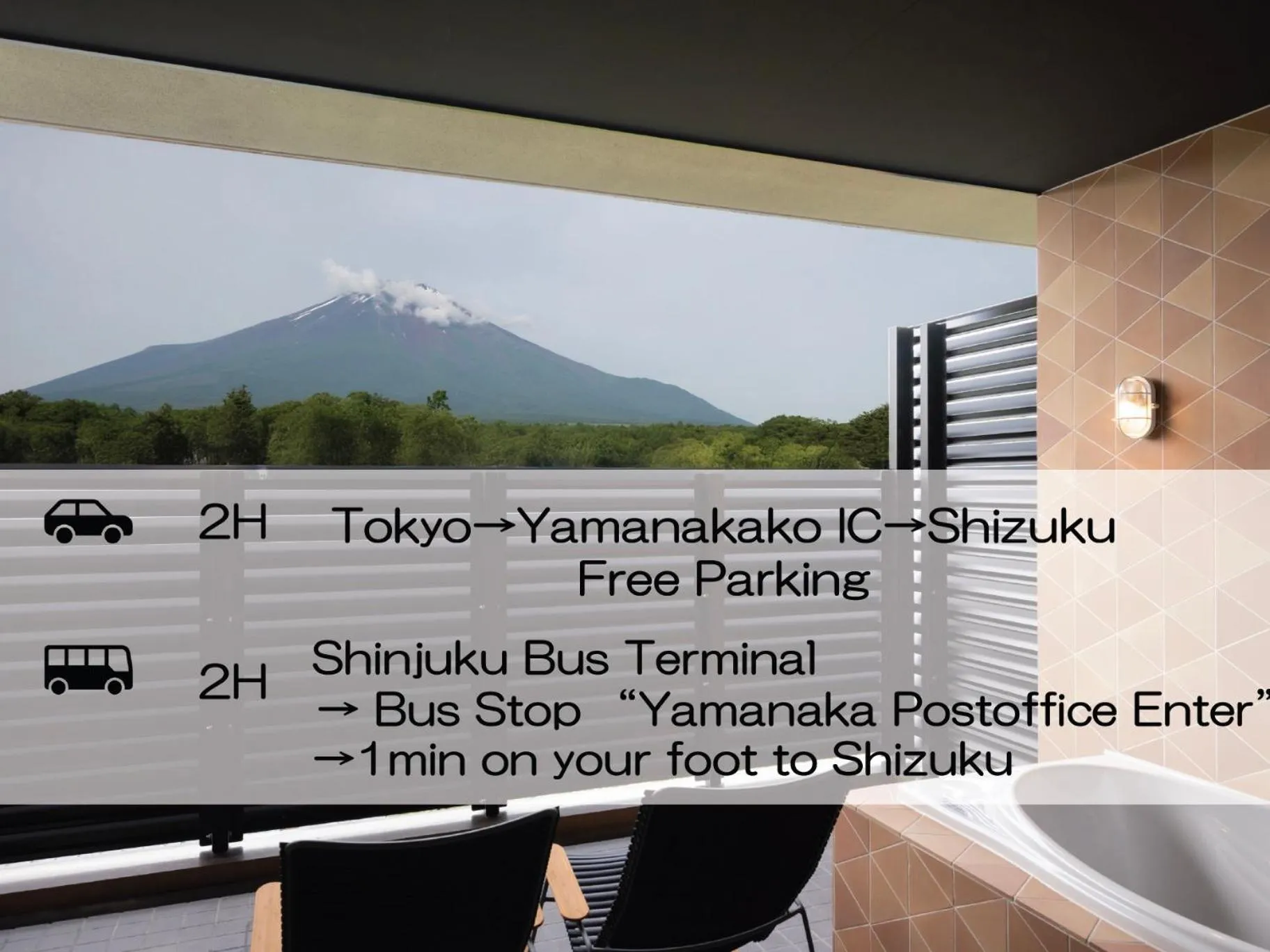 Natural landscape in Mt Fuji View and Private Sauna Ryokan Shizuku しずく