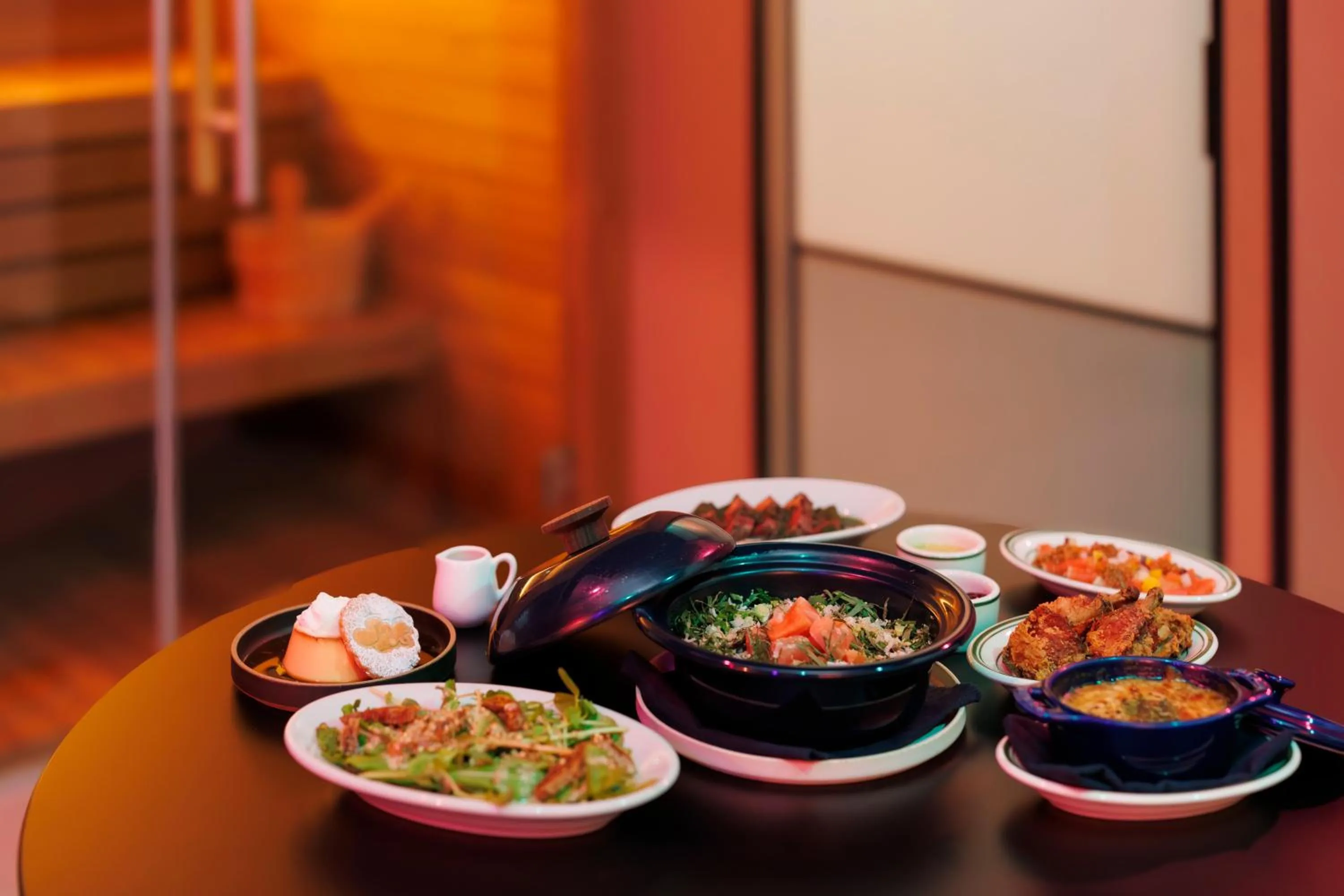 Dinner in Mt Fuji View and Private Sauna Ryokan Shizuku しずく