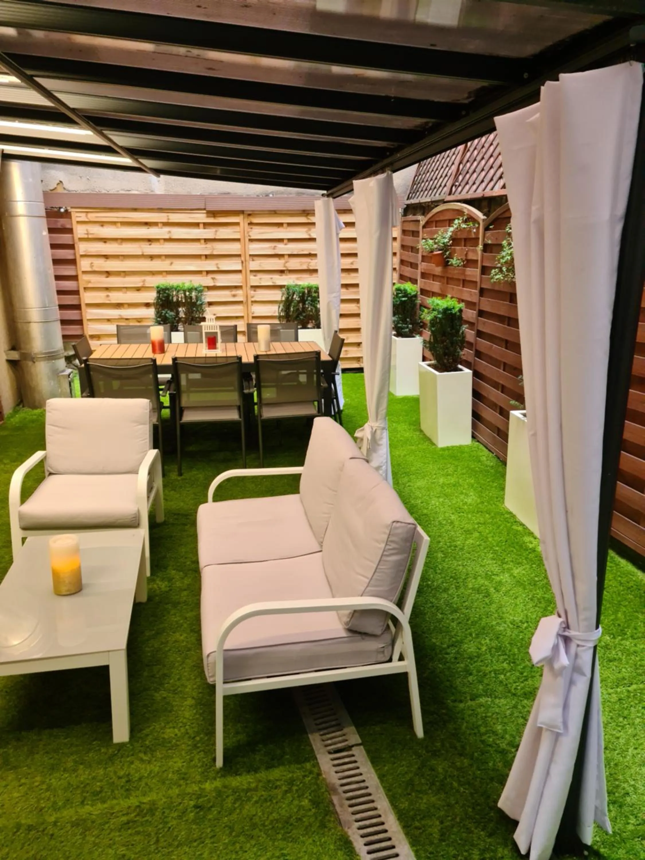 Patio in Amber Hostel