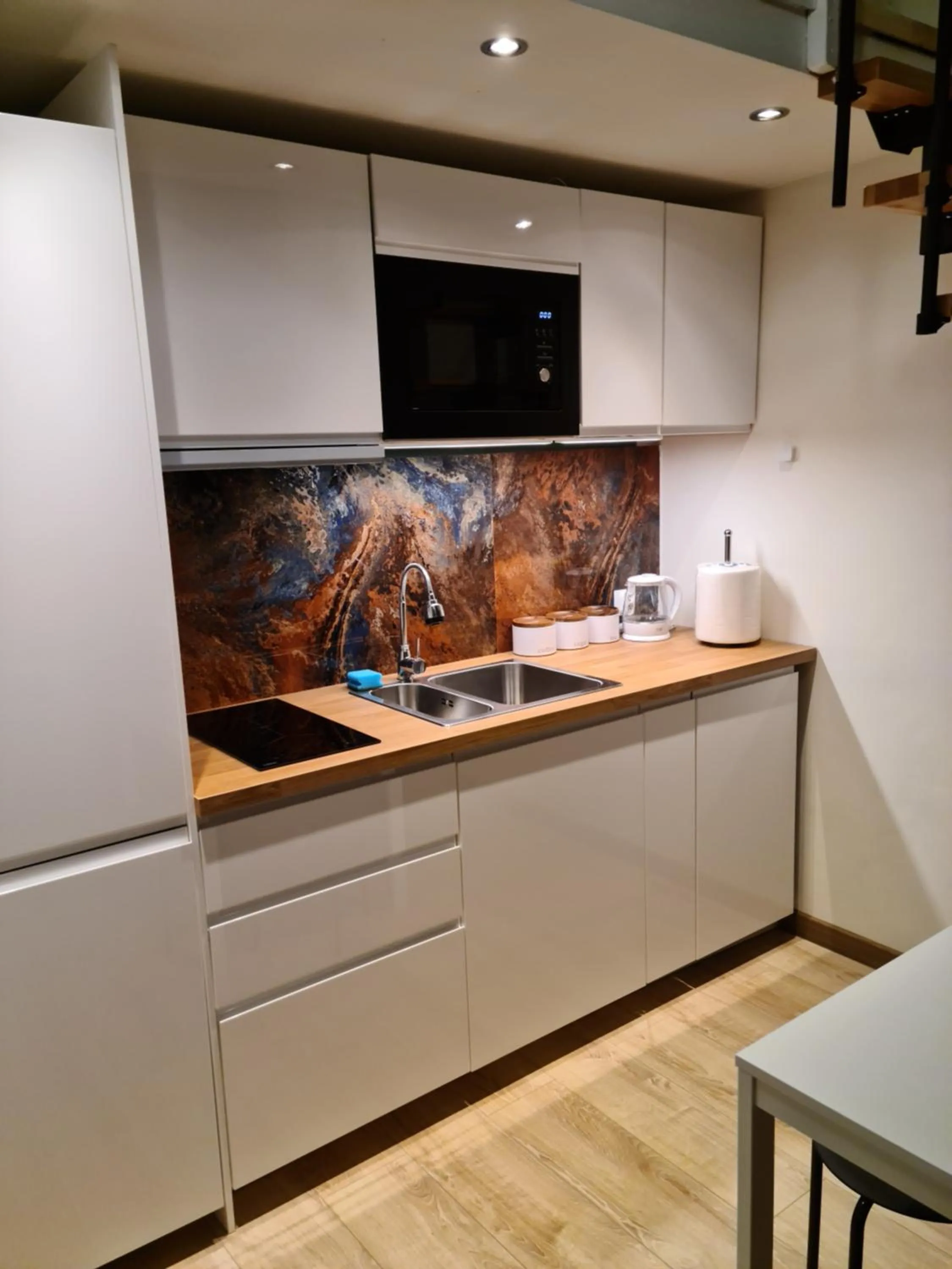 Kitchen or kitchenette in Amber Hostel