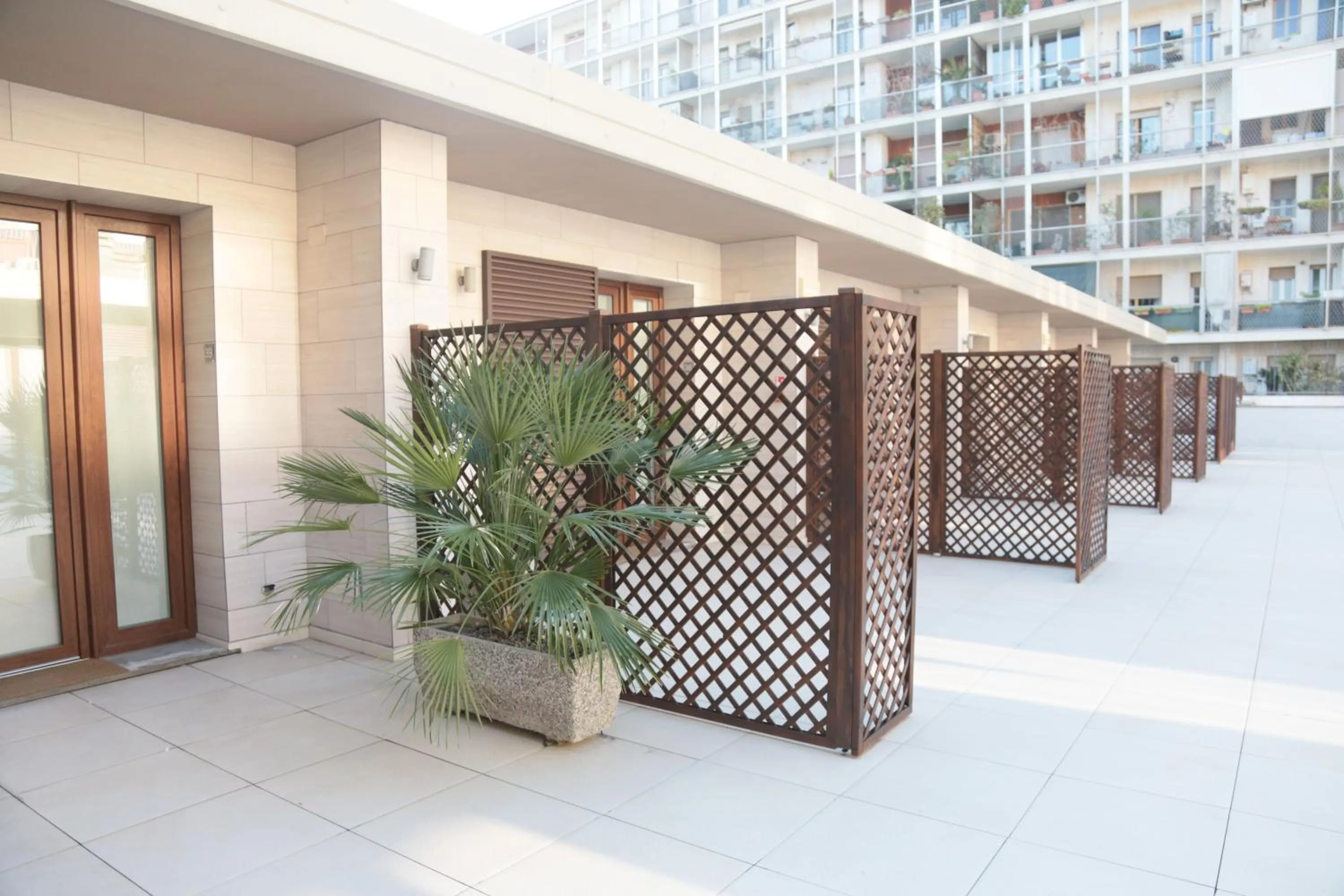 Balcony/Terrace in Studio Inn Centrale & Milano Urban Padel