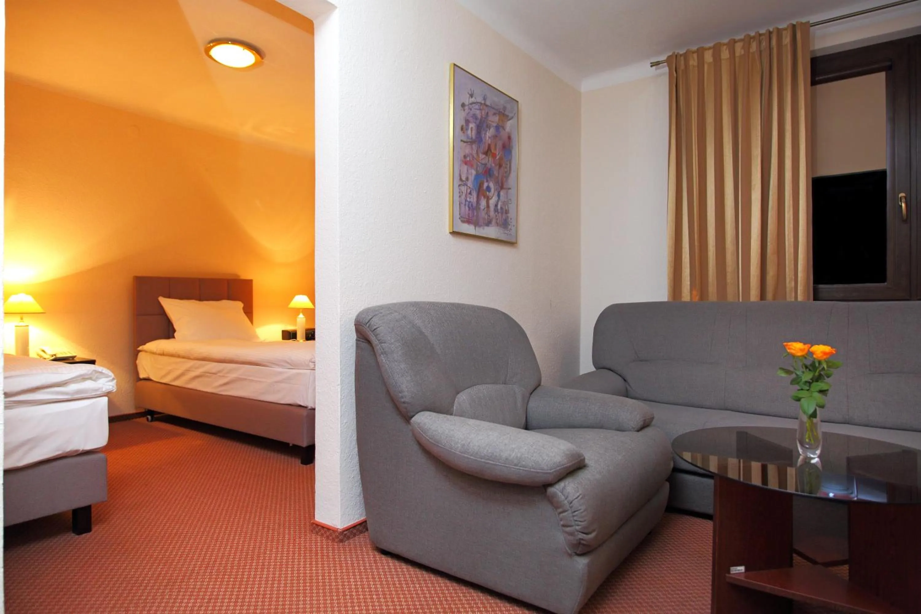 Photo of the whole room, Bed in Inter Hotel