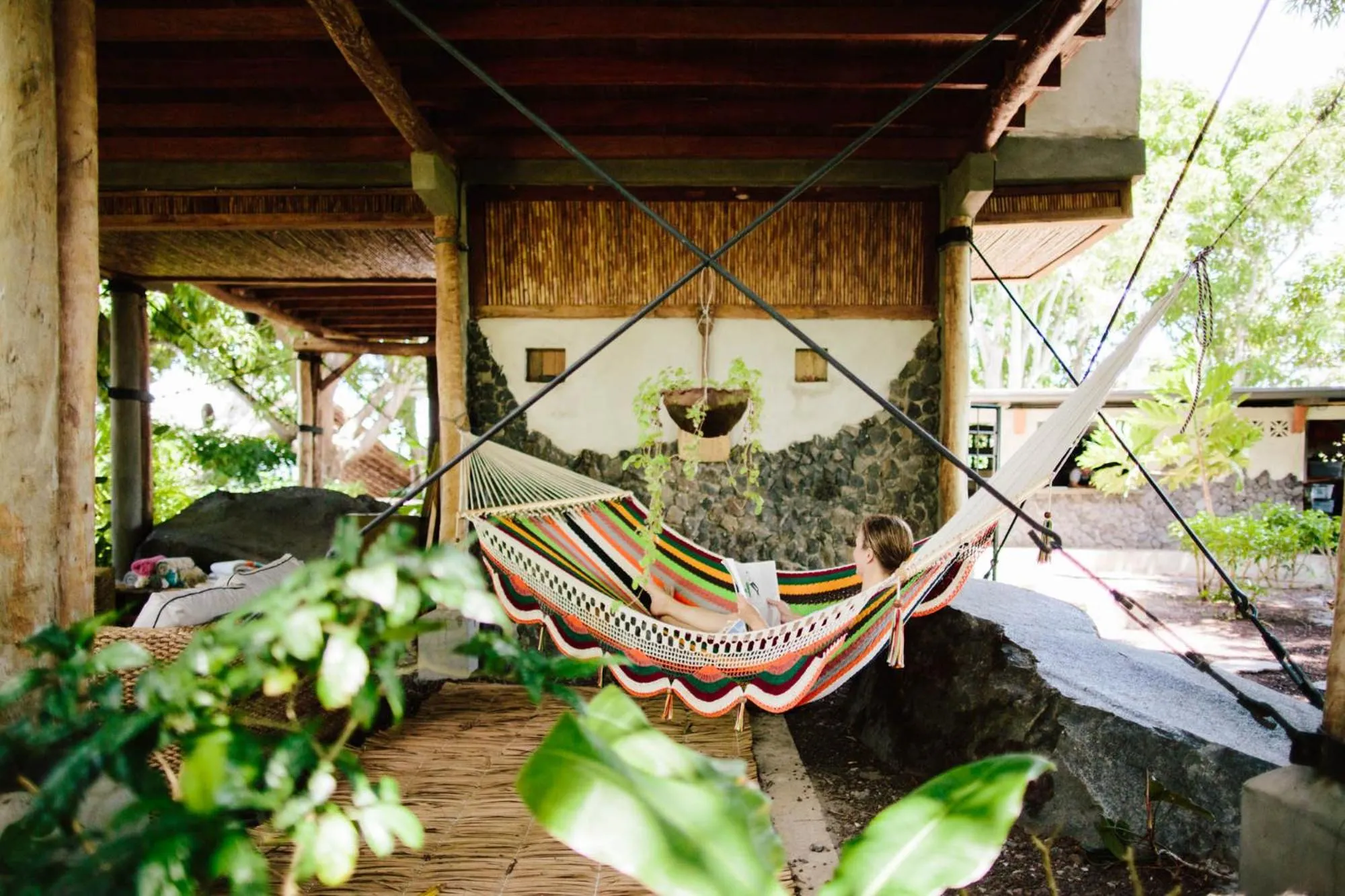 Living room in Isleta El Espino Ecolodge