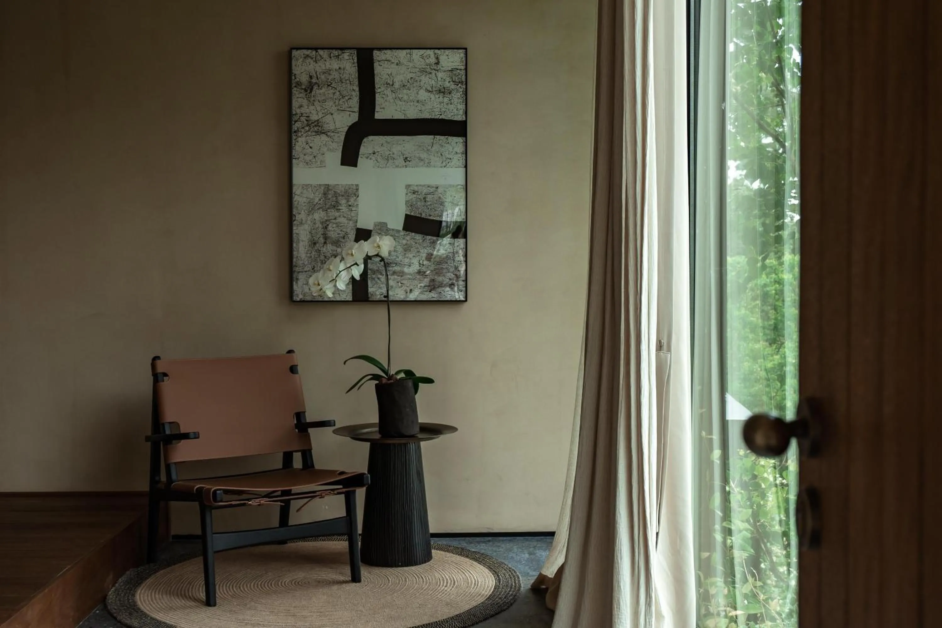 Seating area in Anji ke gamer wild luxury Resort villa