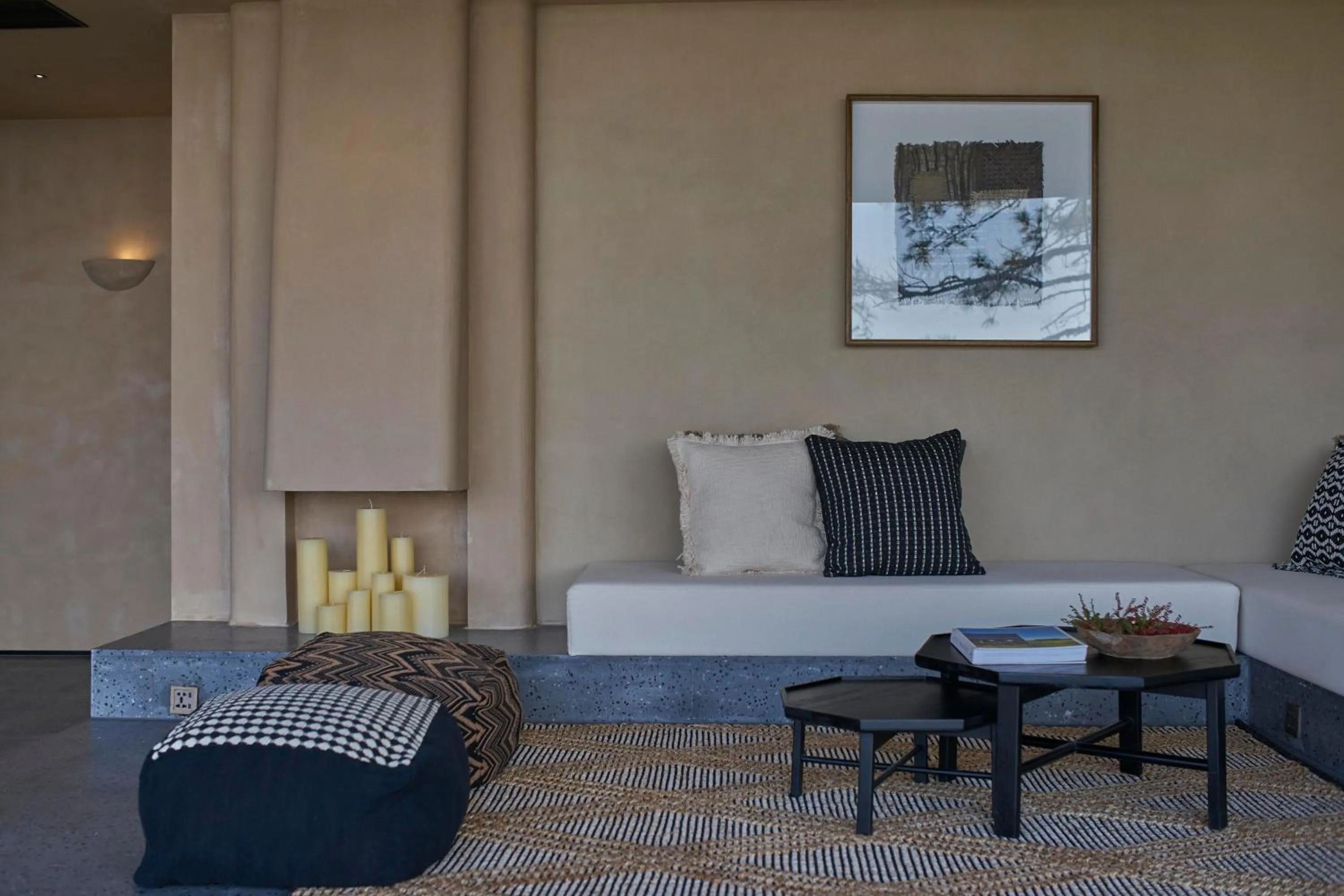 Living room in Anji ke gamer wild luxury Resort villa