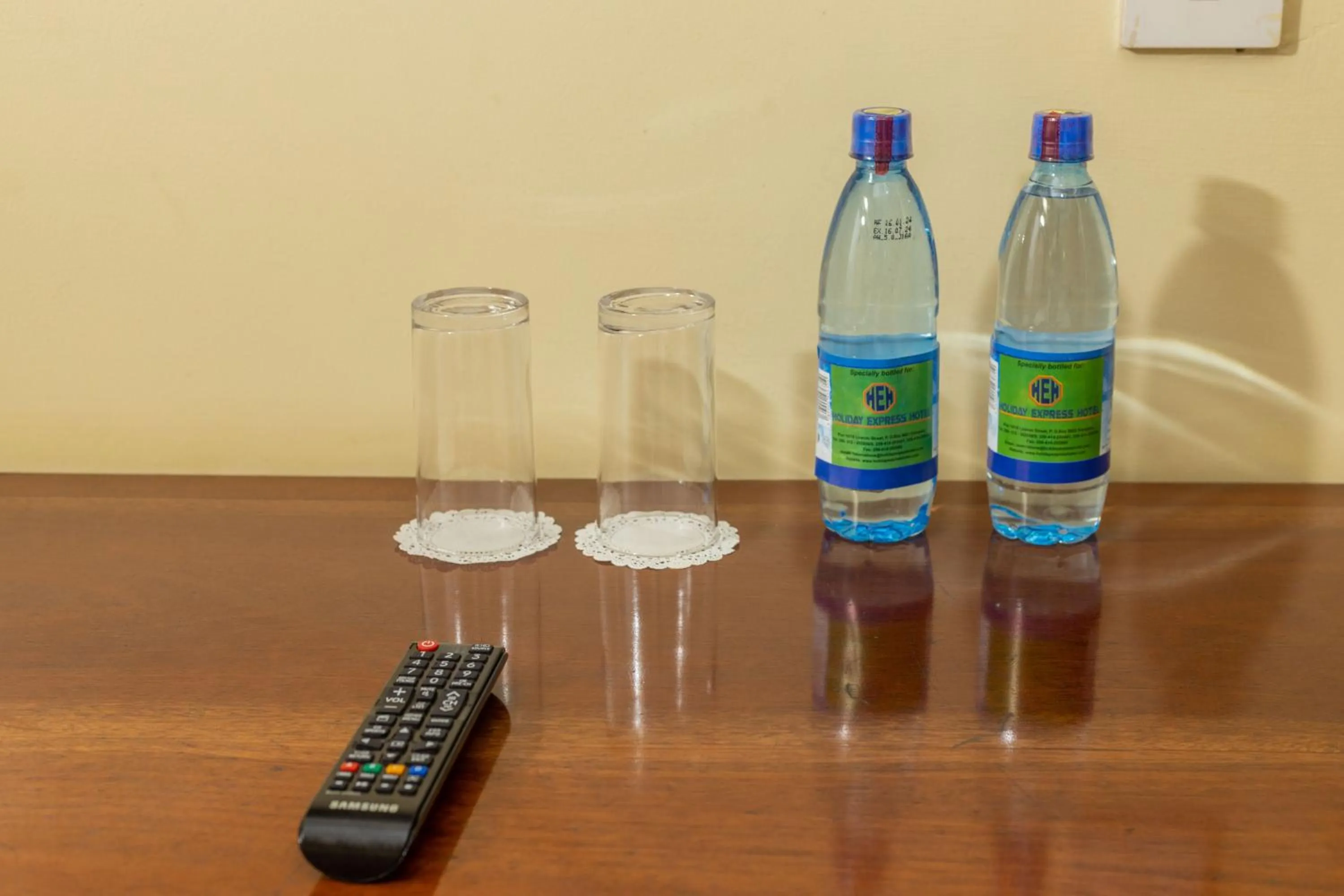 Drinks in Holiday Express Hotel Kampala