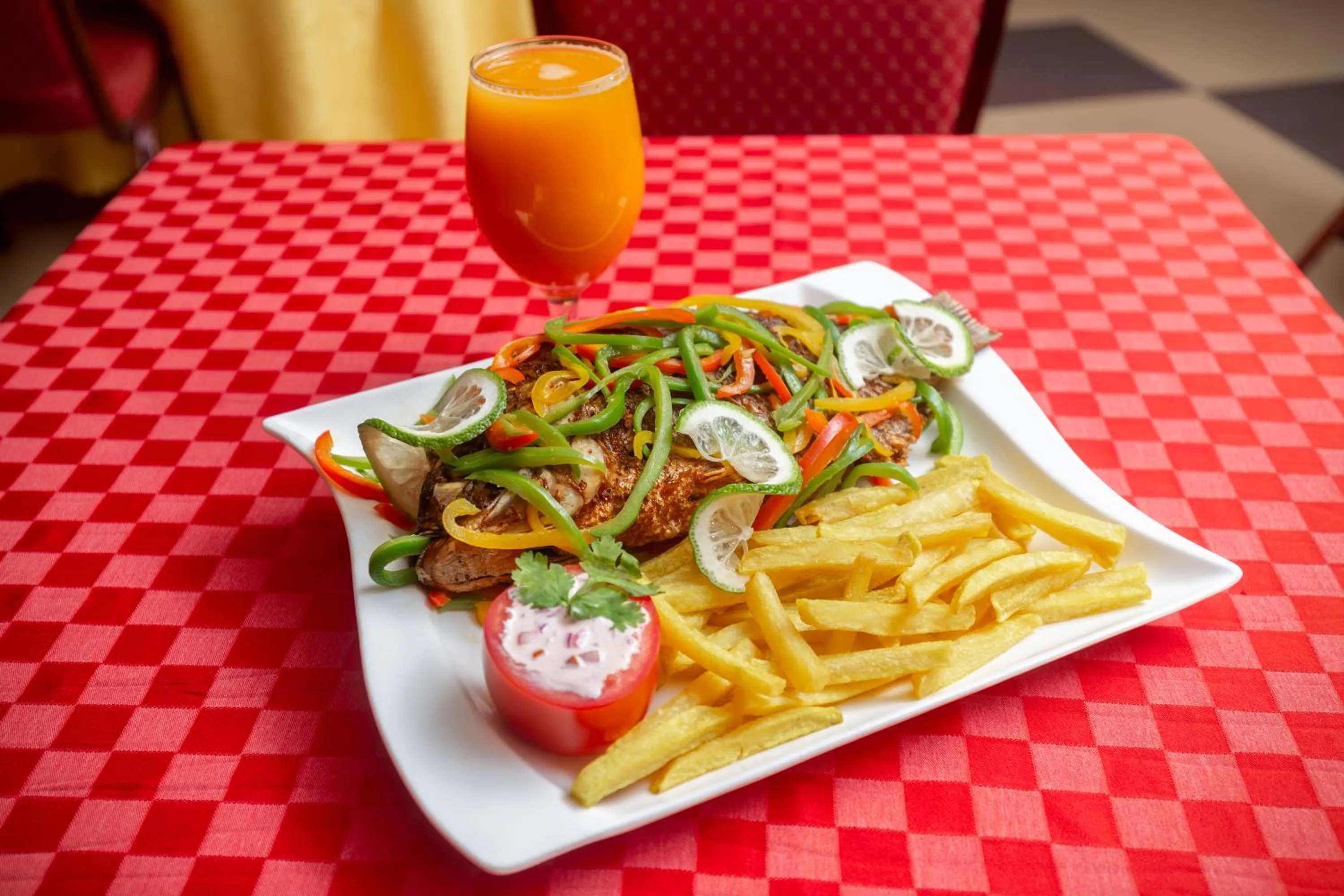 Food and drinks in Holiday Express Hotel Kampala
