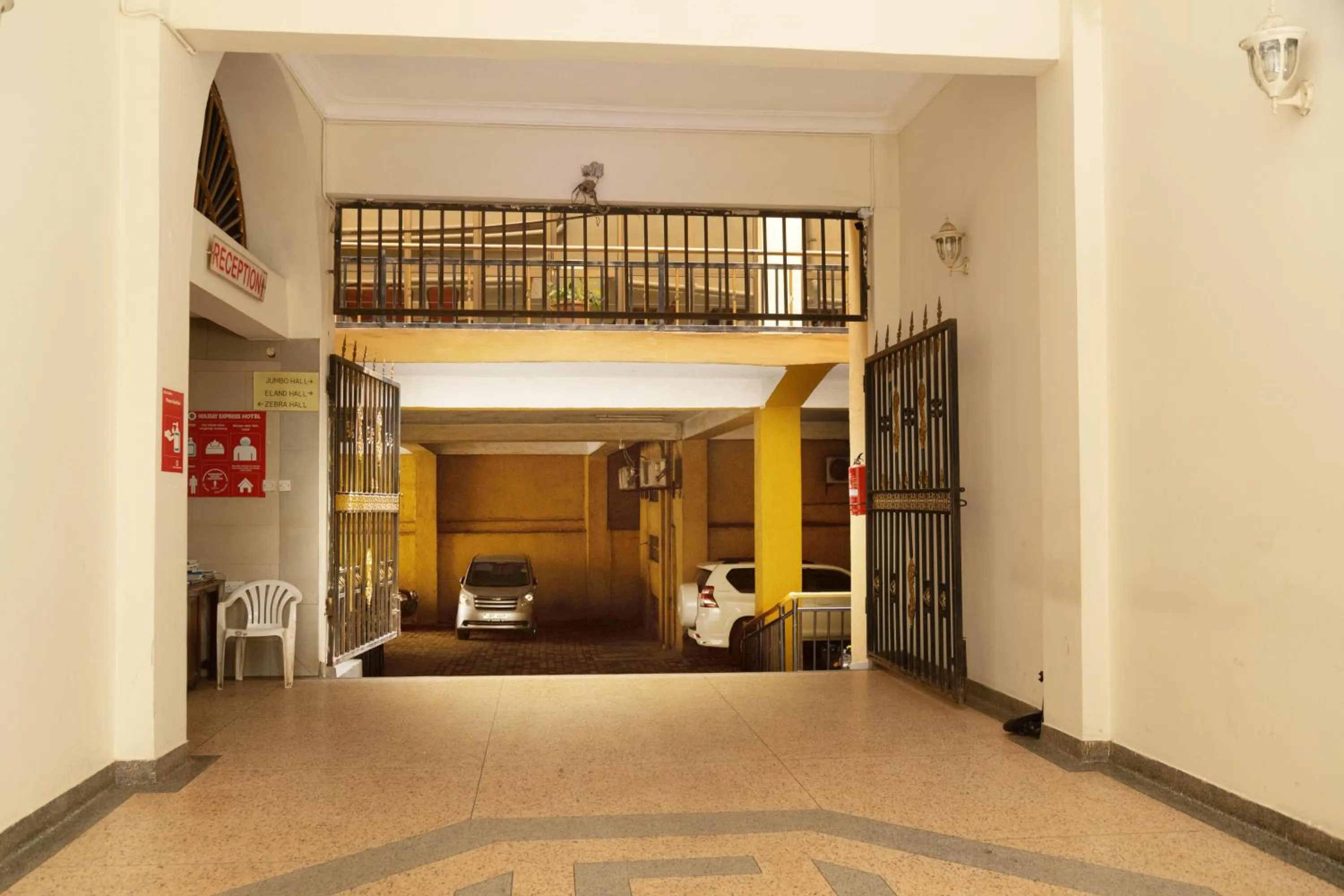 Parking in Holiday Express Hotel Kampala