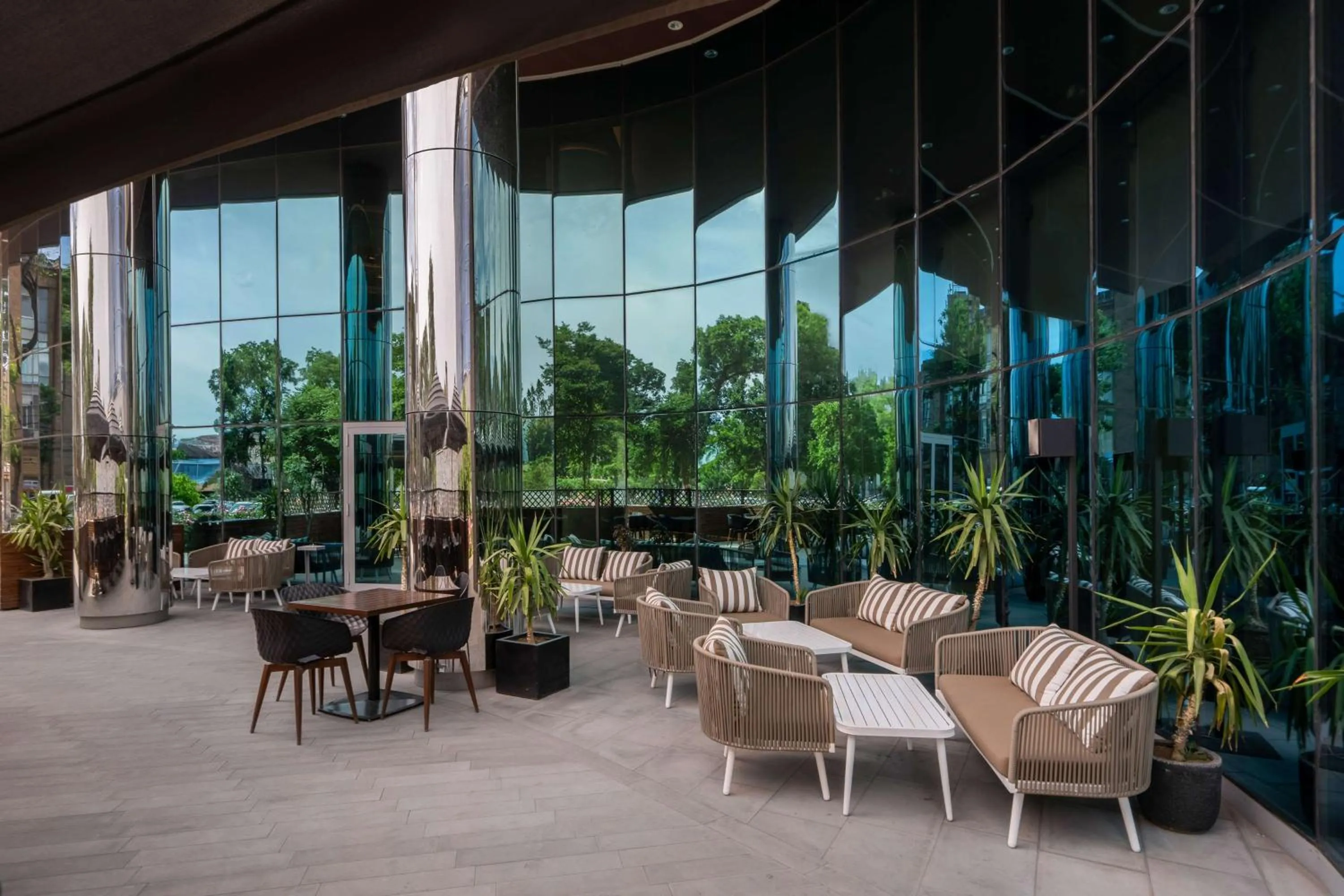 Patio in DoubleTree by Hilton Yerevan City Centre