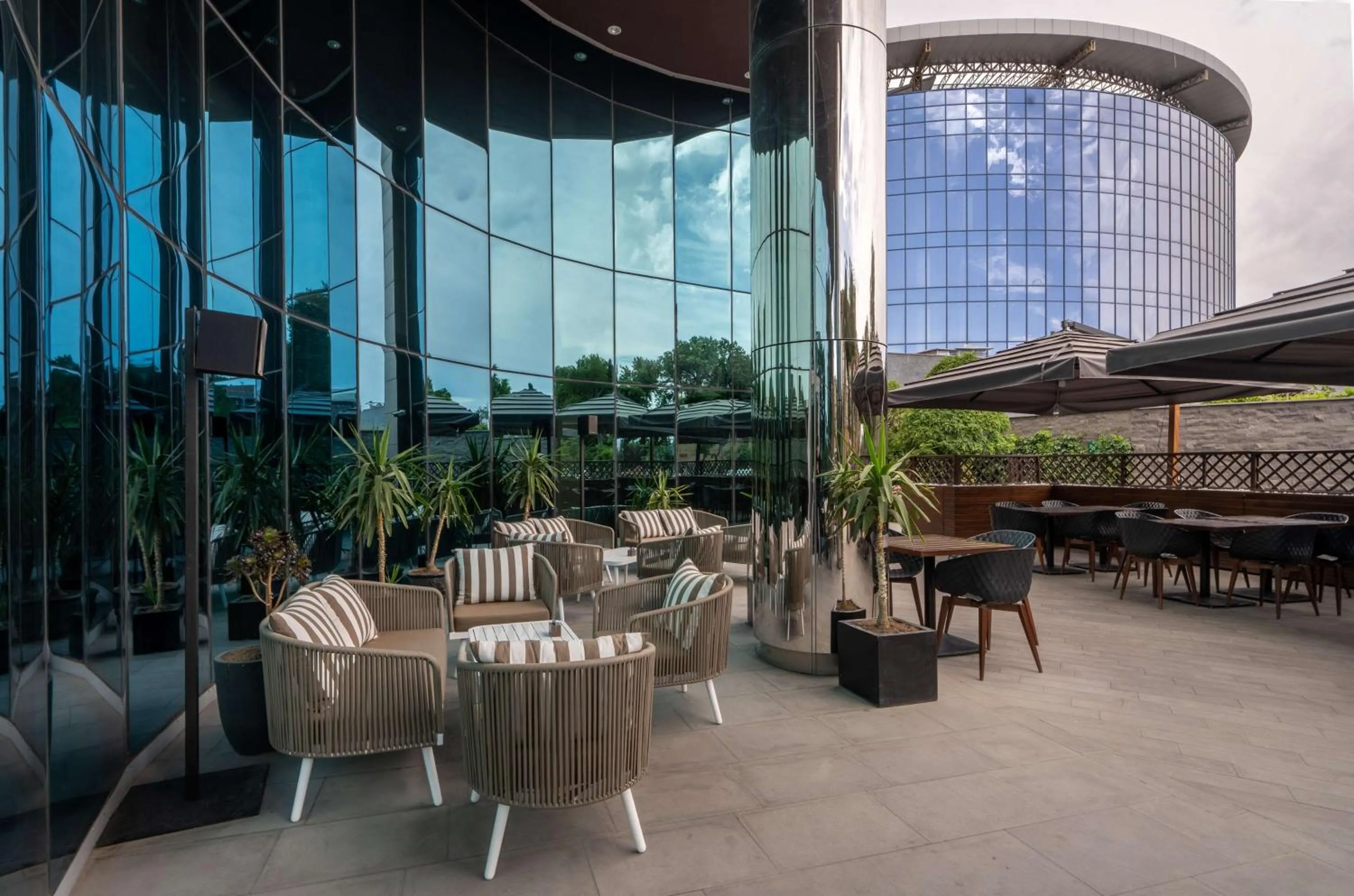 Patio in DoubleTree by Hilton Yerevan City Centre