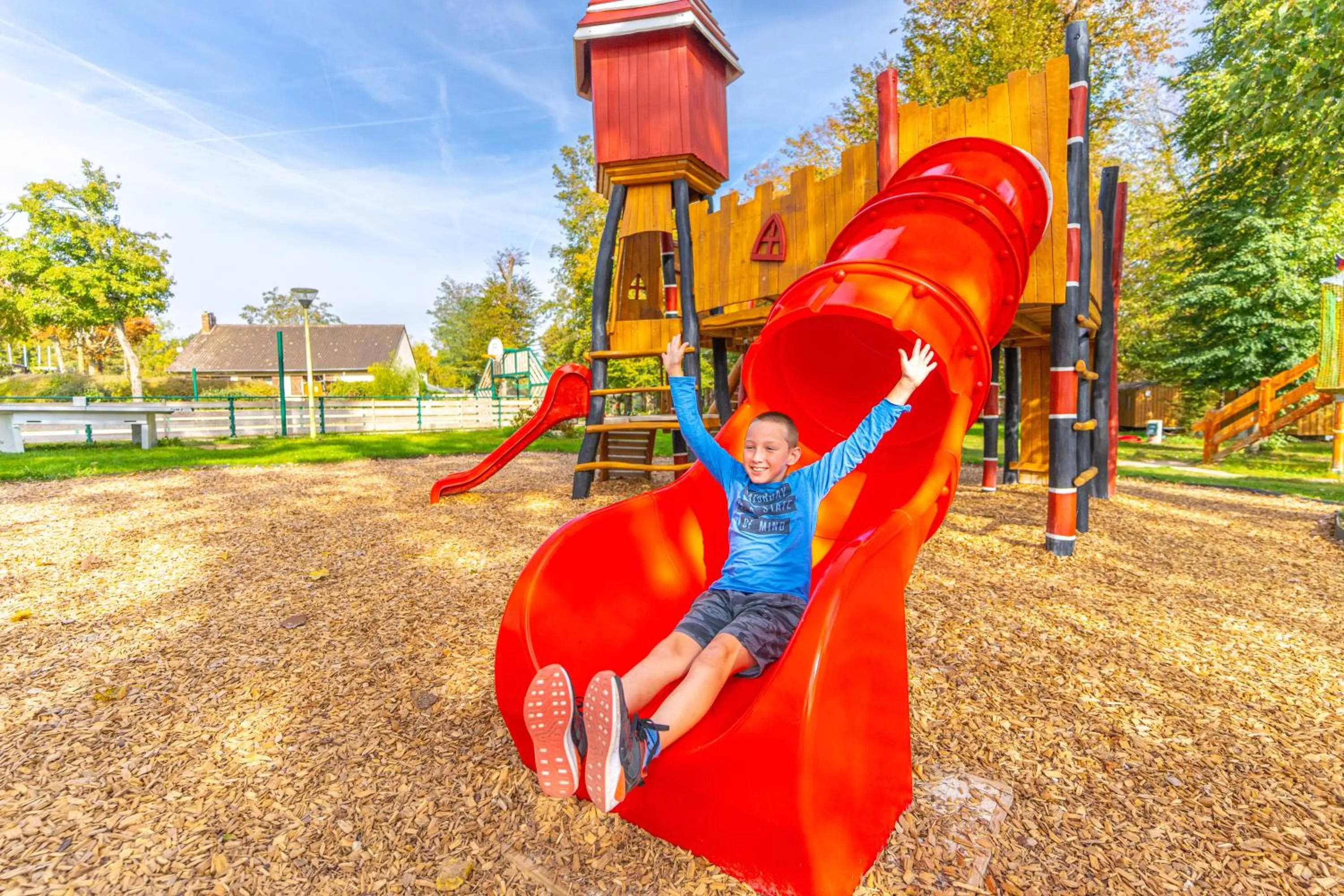 Children play ground in Camping Le Parc de Paris