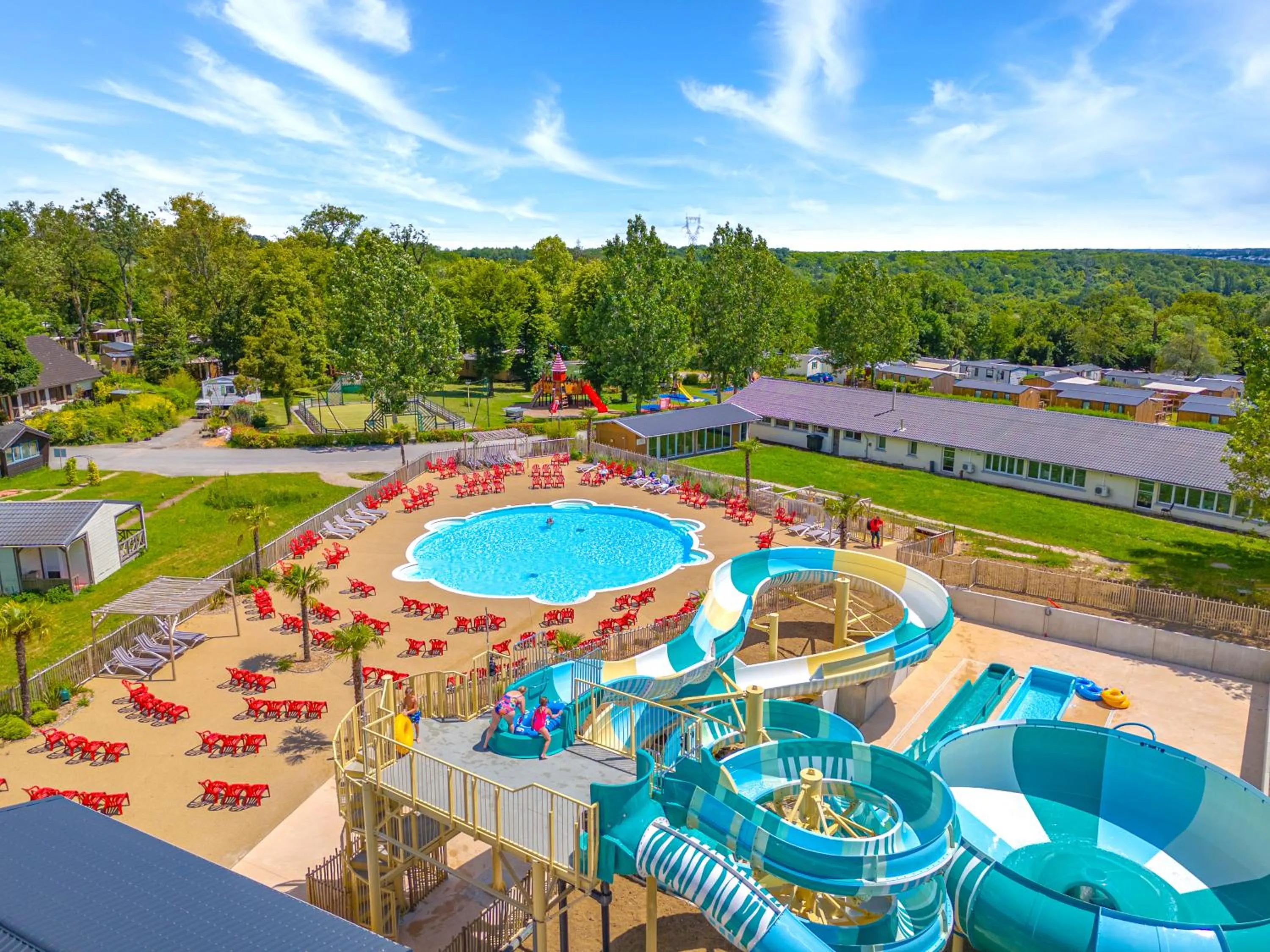 Aqua park in Camping Le Parc de Paris