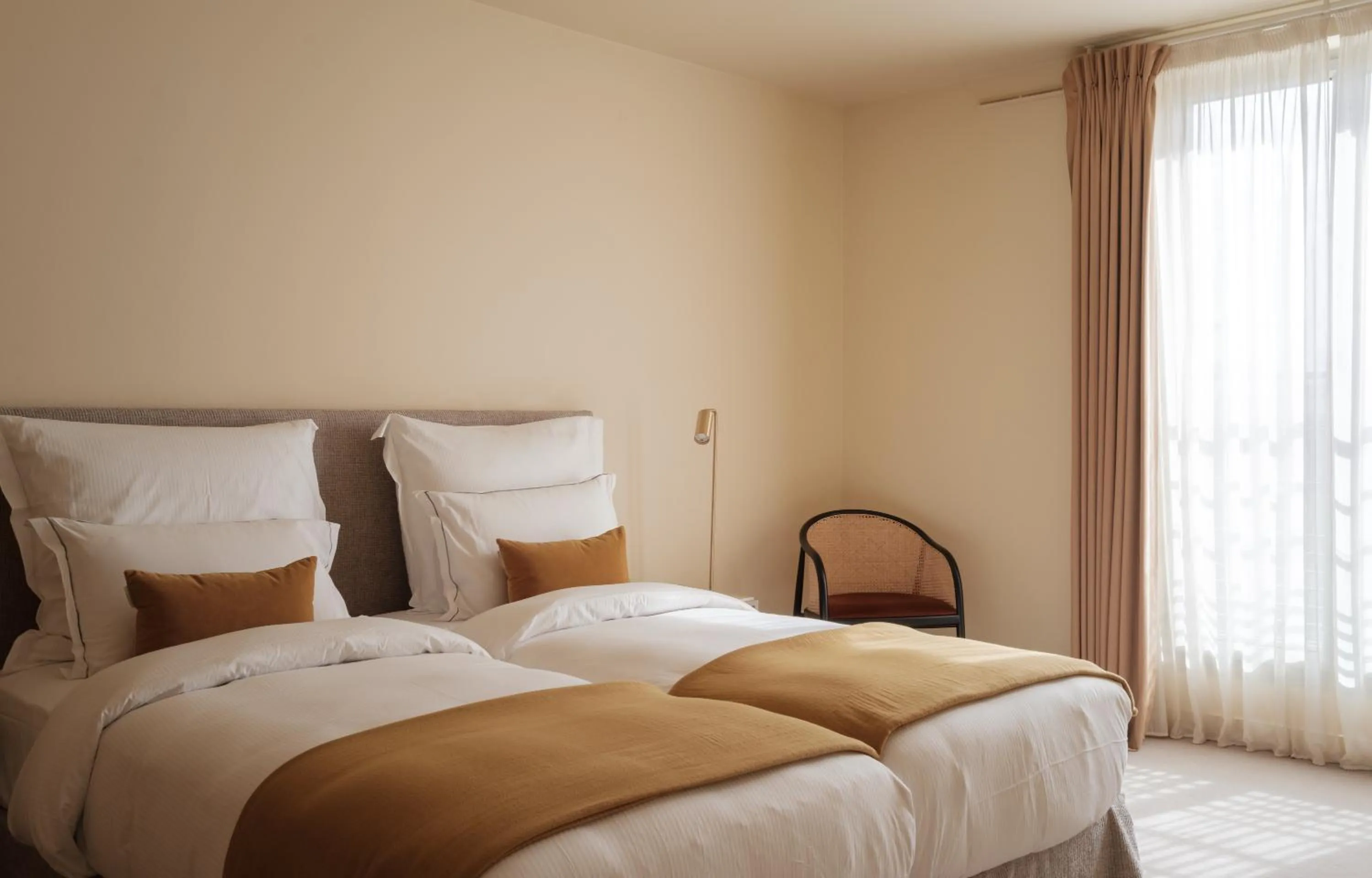 Bed in Hotel de Pourtales