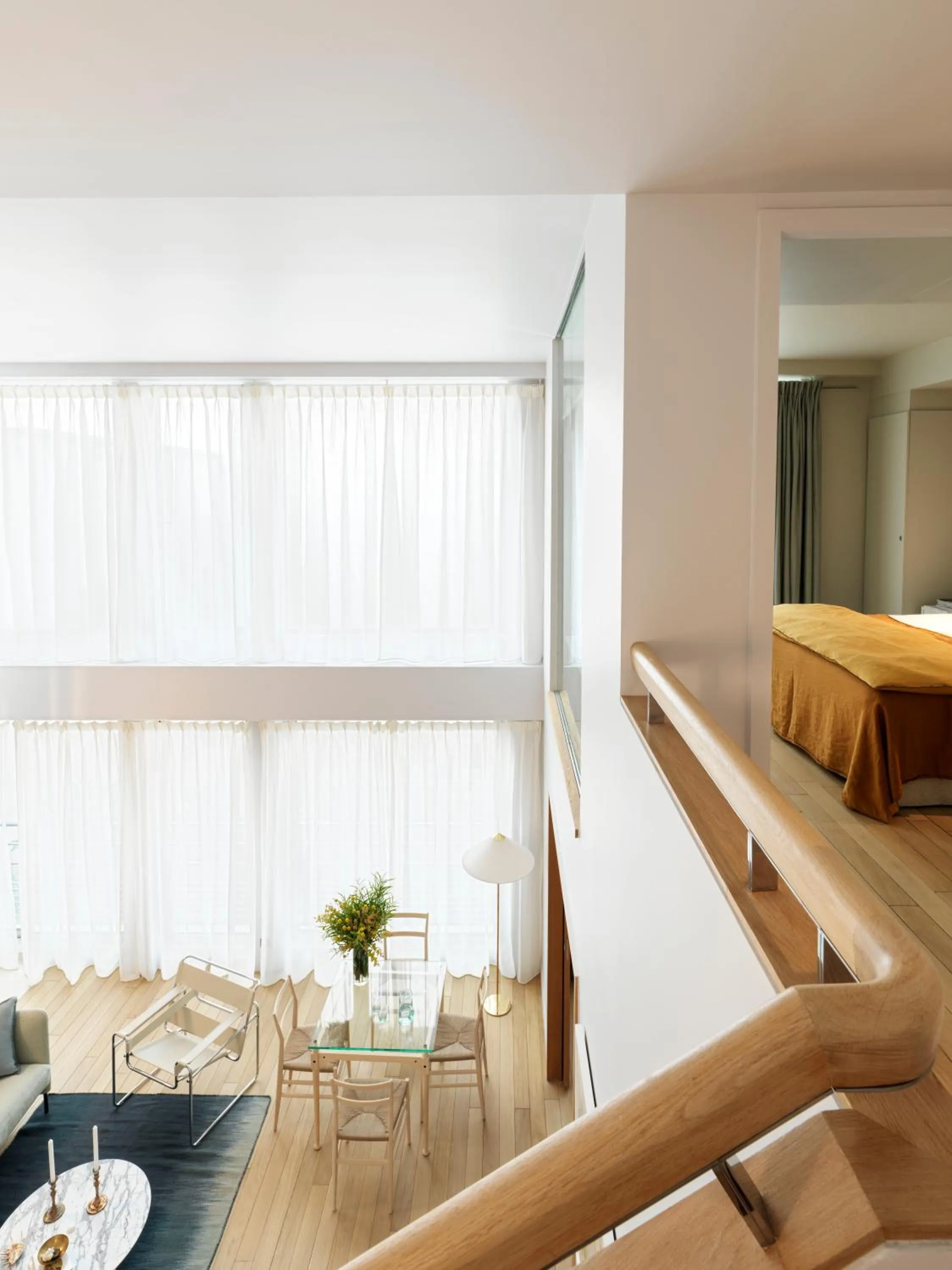 Bed in Hotel de Pourtales