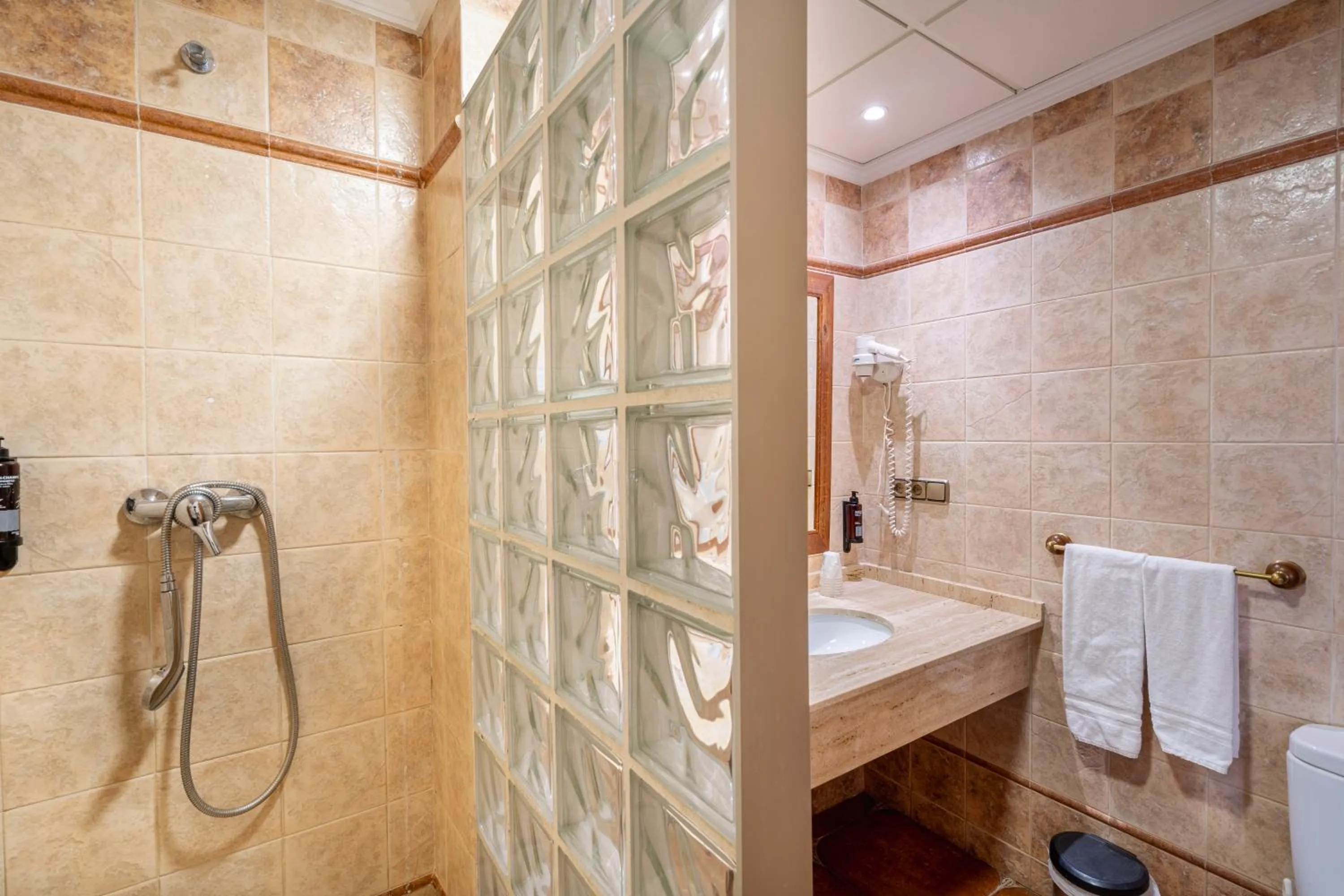 Shower in Hostal La Posada