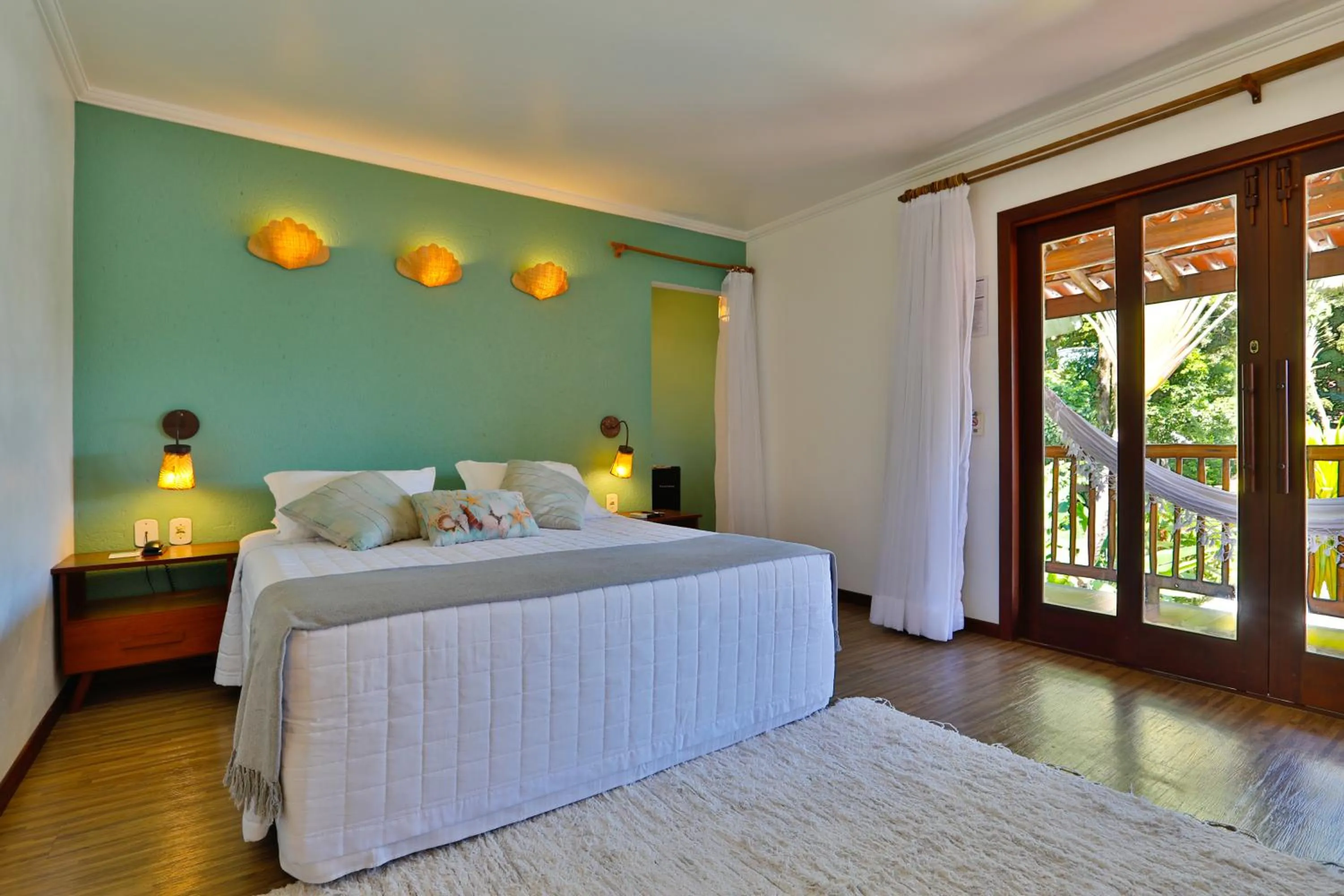 Bed in Paraíso Ecológico Pousada & SPA