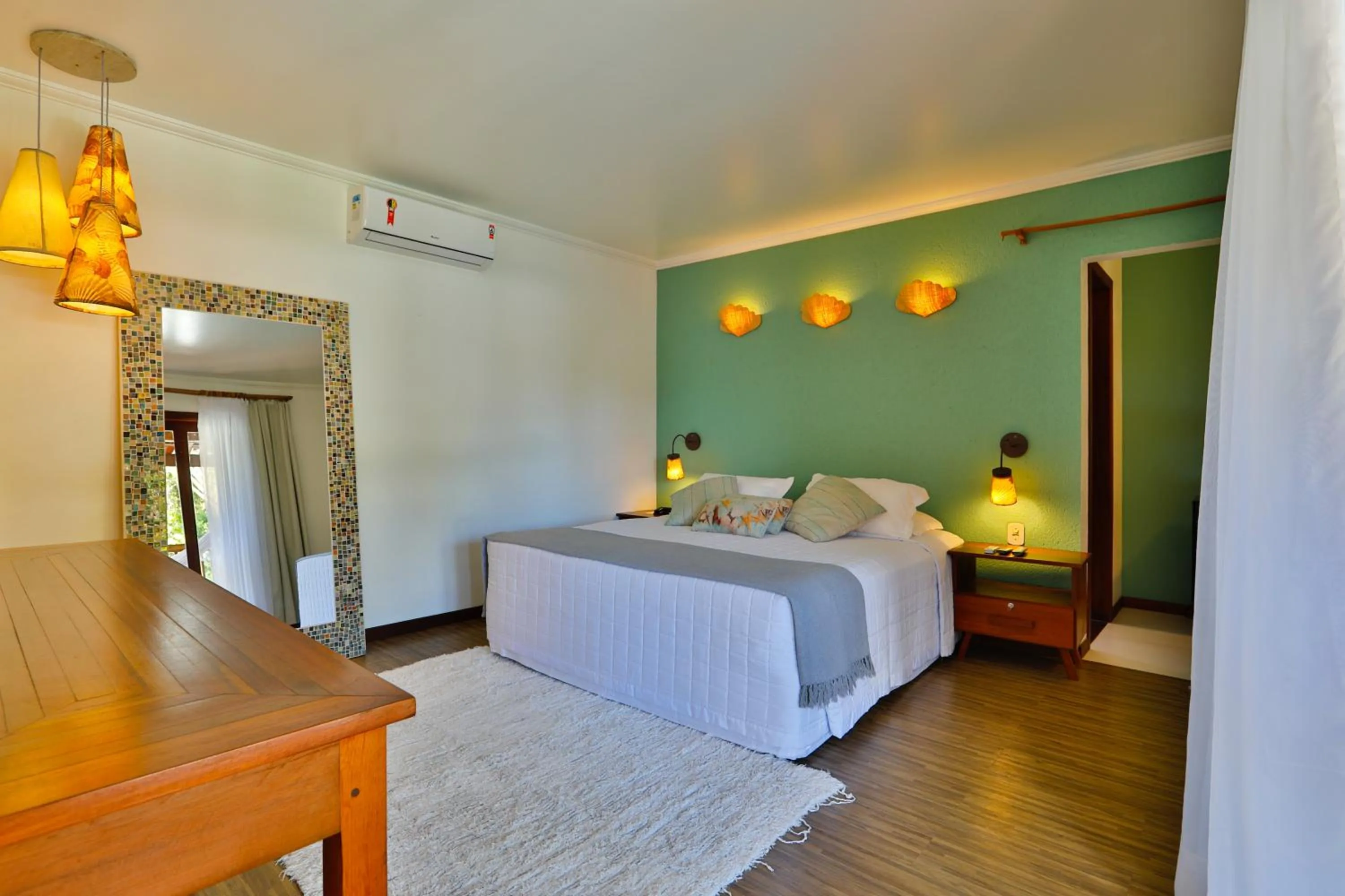 Bed in Paraíso Ecológico Pousada & SPA