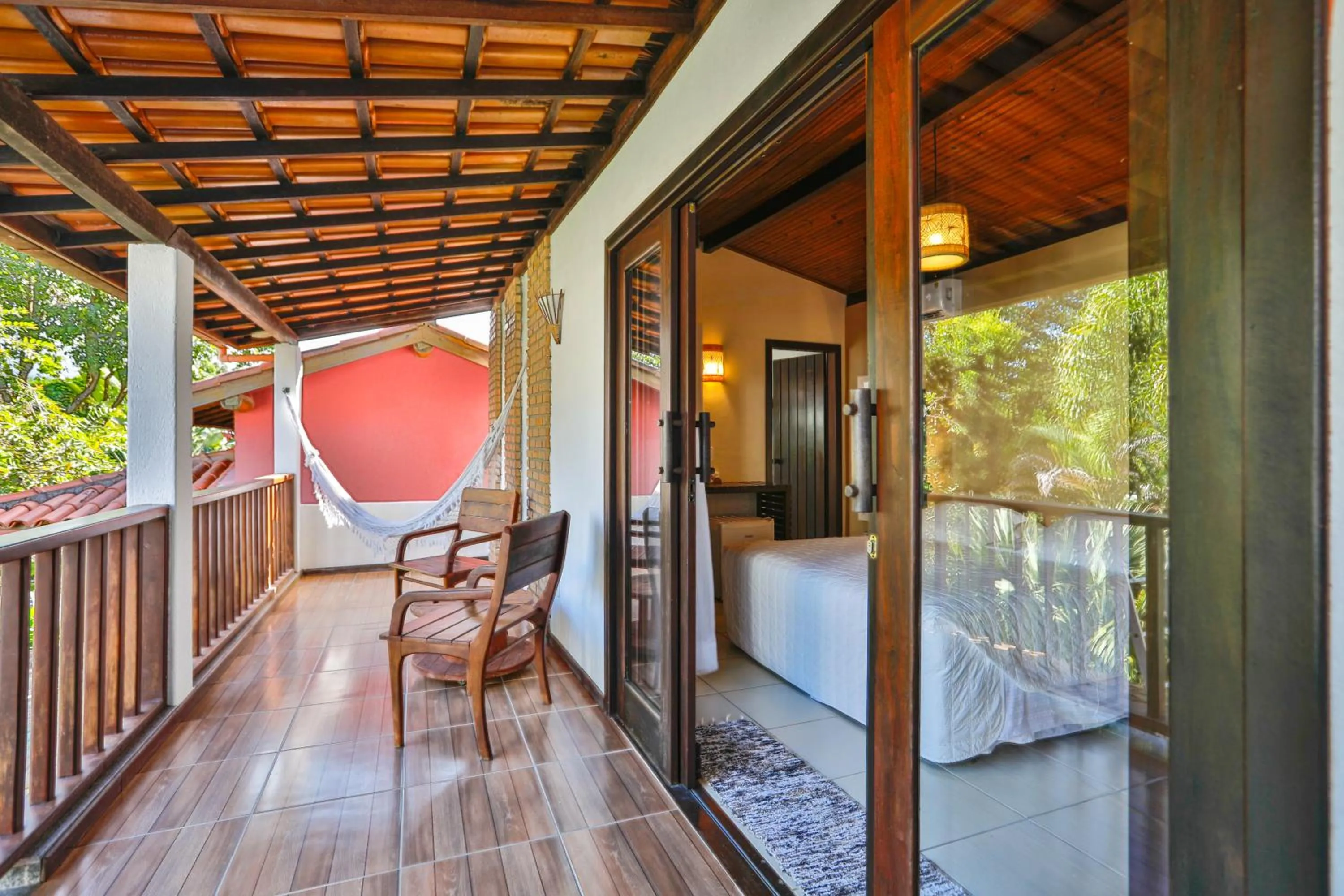 Balcony/Terrace in Paraíso Ecológico Pousada & SPA