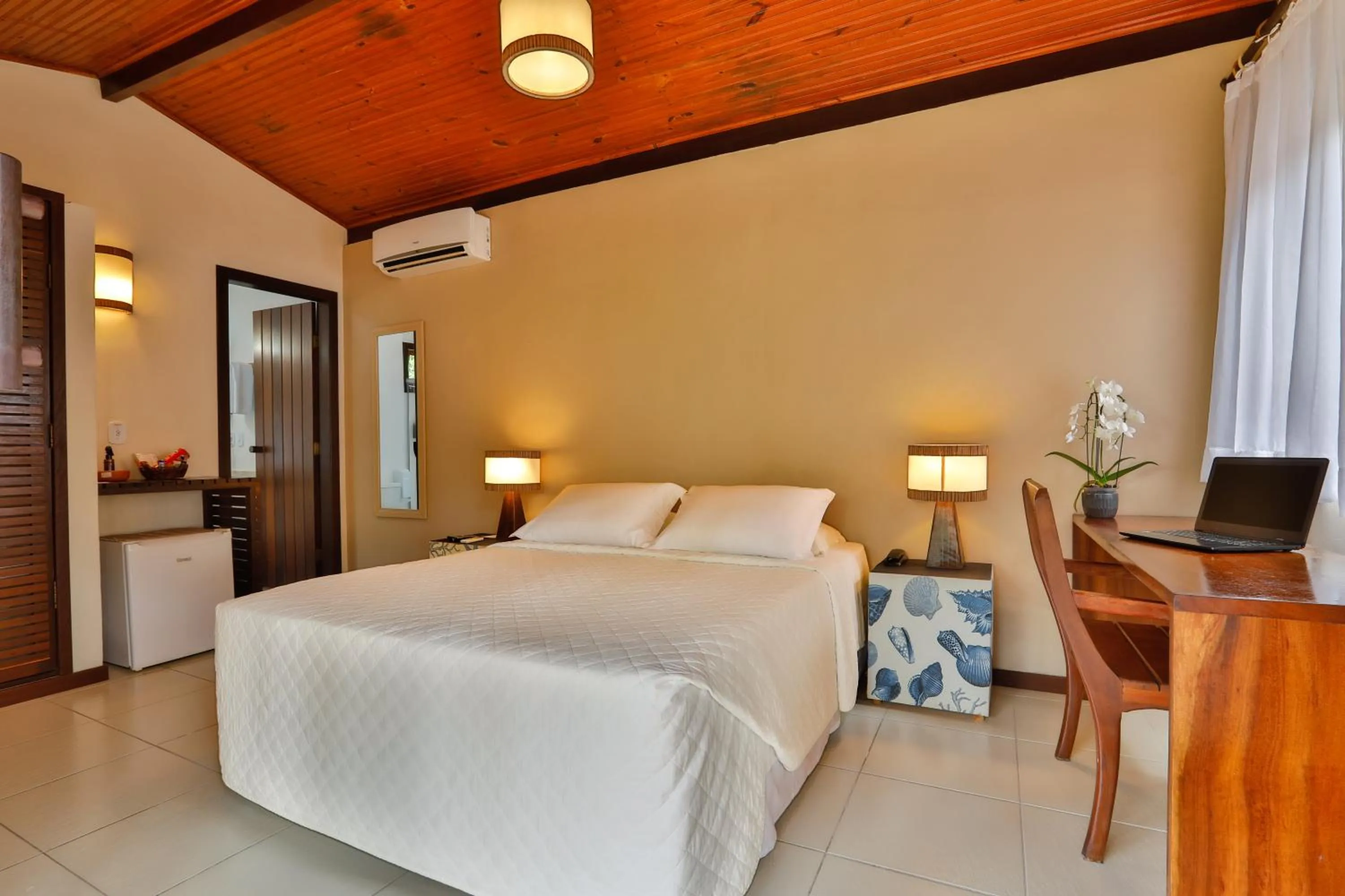 Bed in Paraíso Ecológico Pousada & SPA