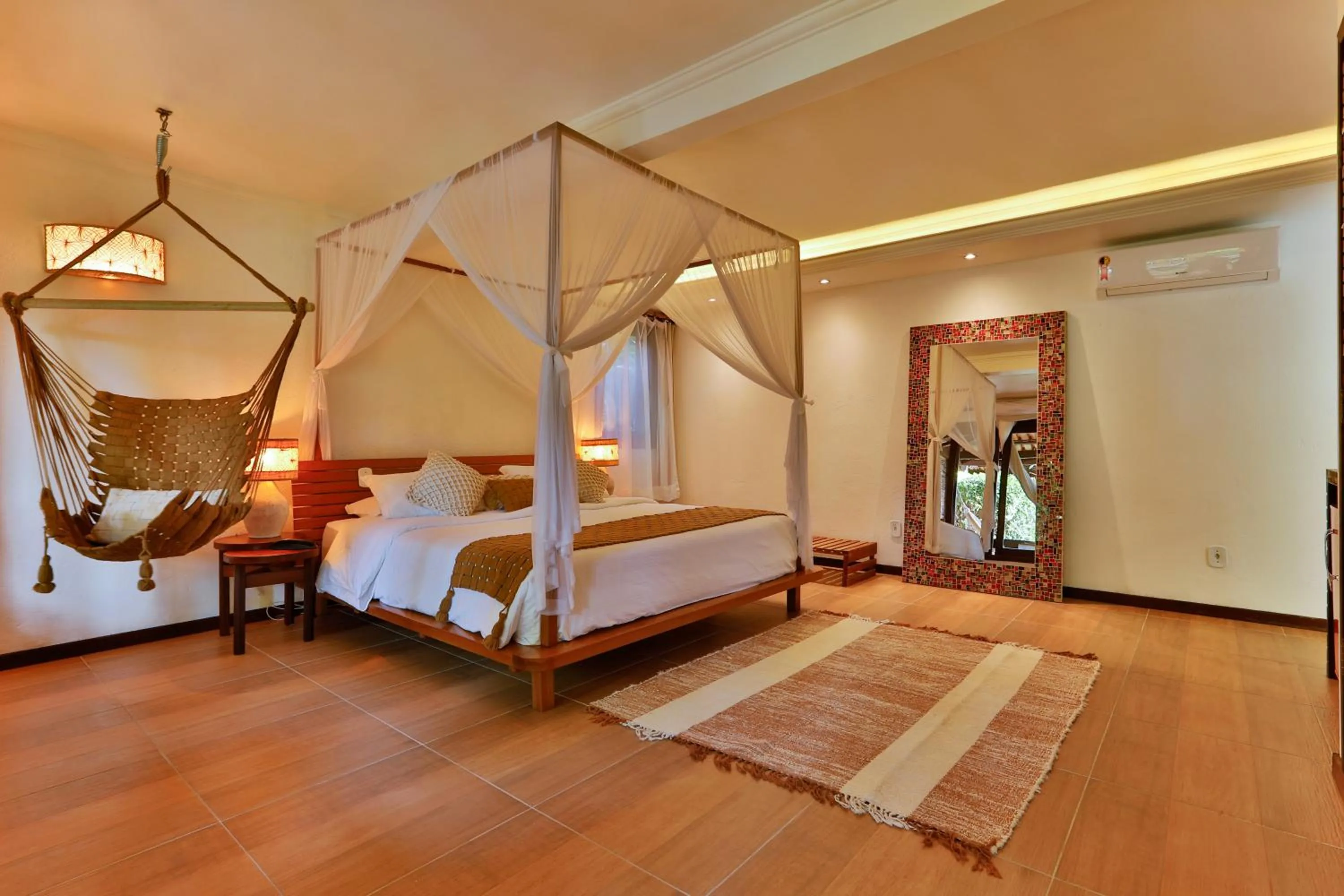 Bed in Paraíso Ecológico Pousada & SPA