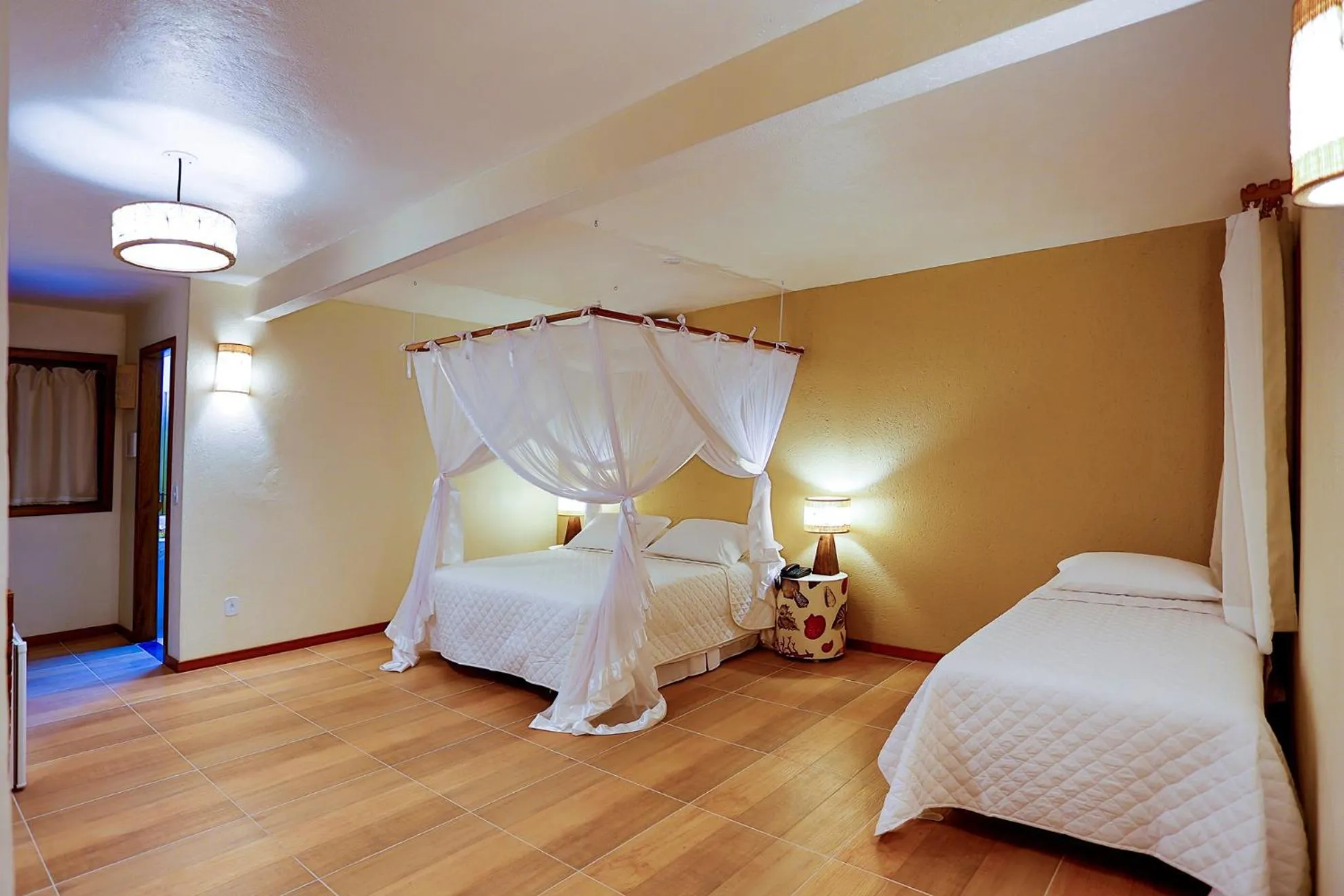 Bed in Paraíso Ecológico Pousada & SPA