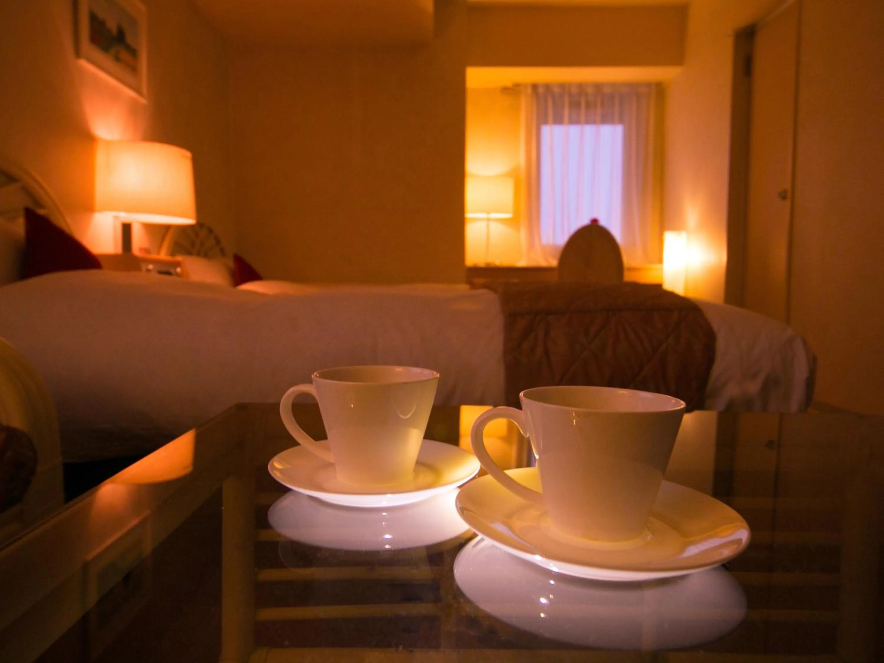 Bed in hotel miura kaen