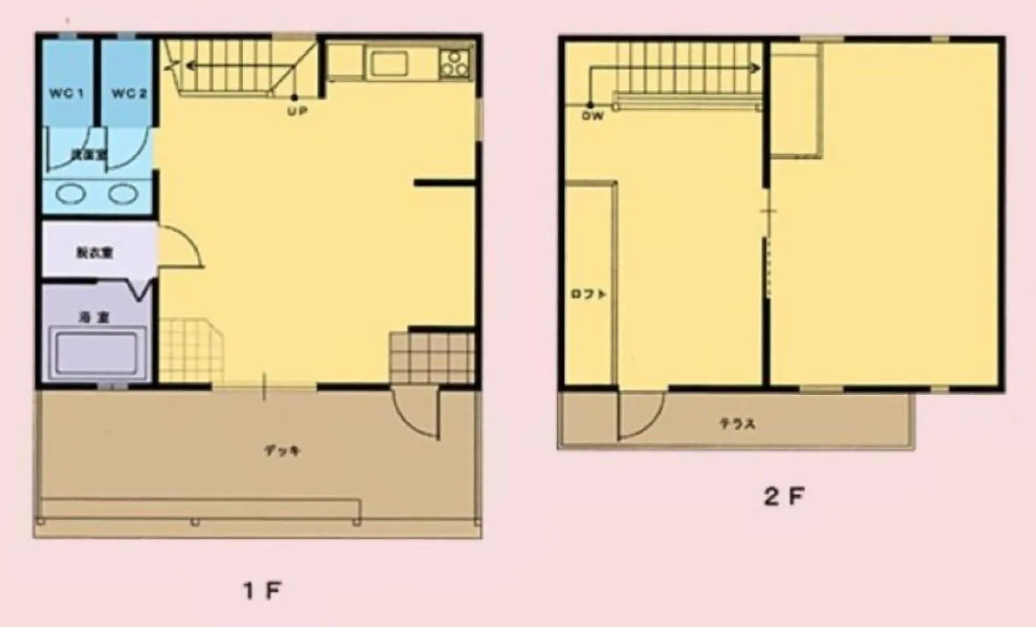 Floor plan in Villa Orange Cabin