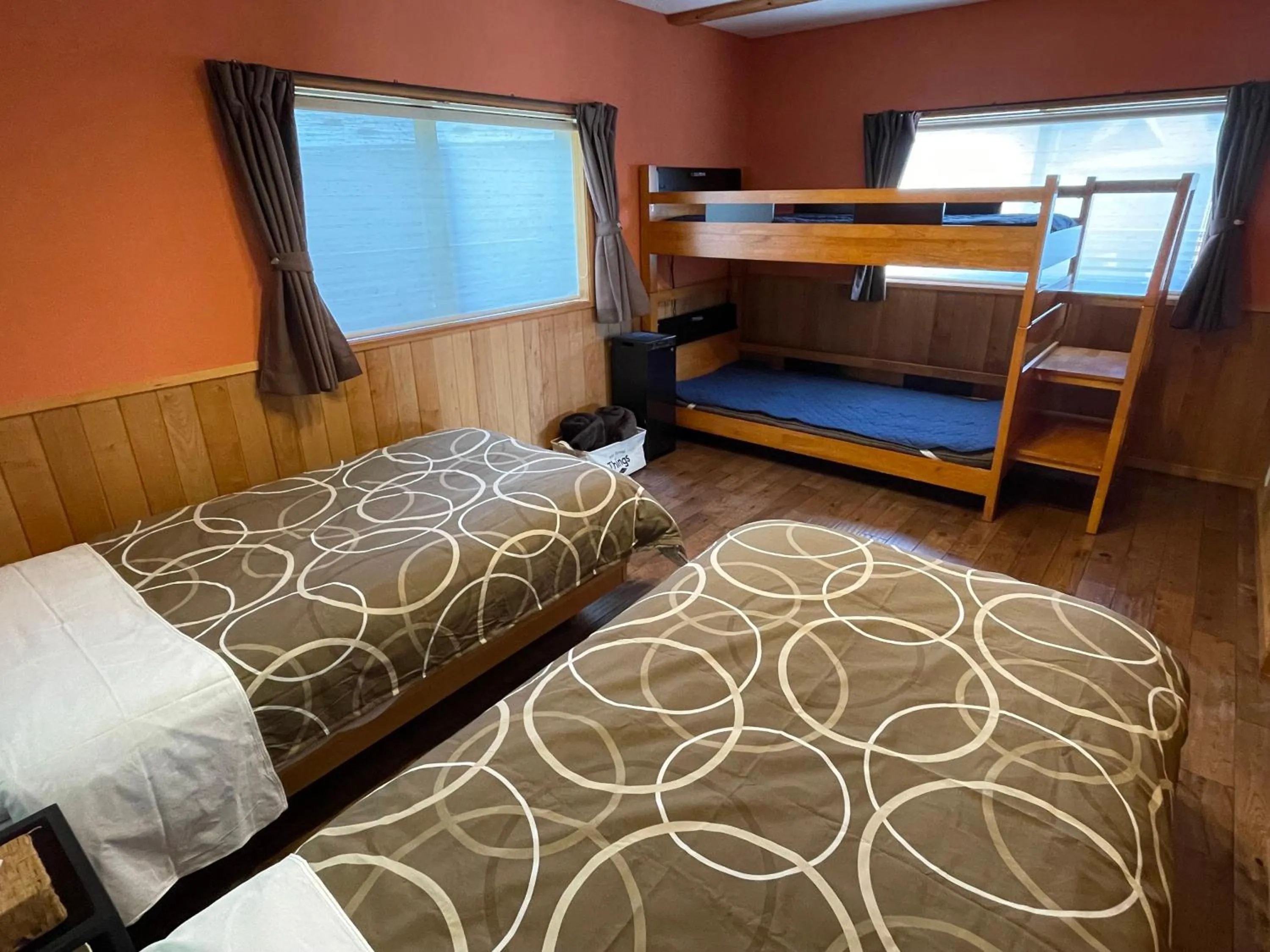 Bedroom, Bed in Villa Orange Cabin