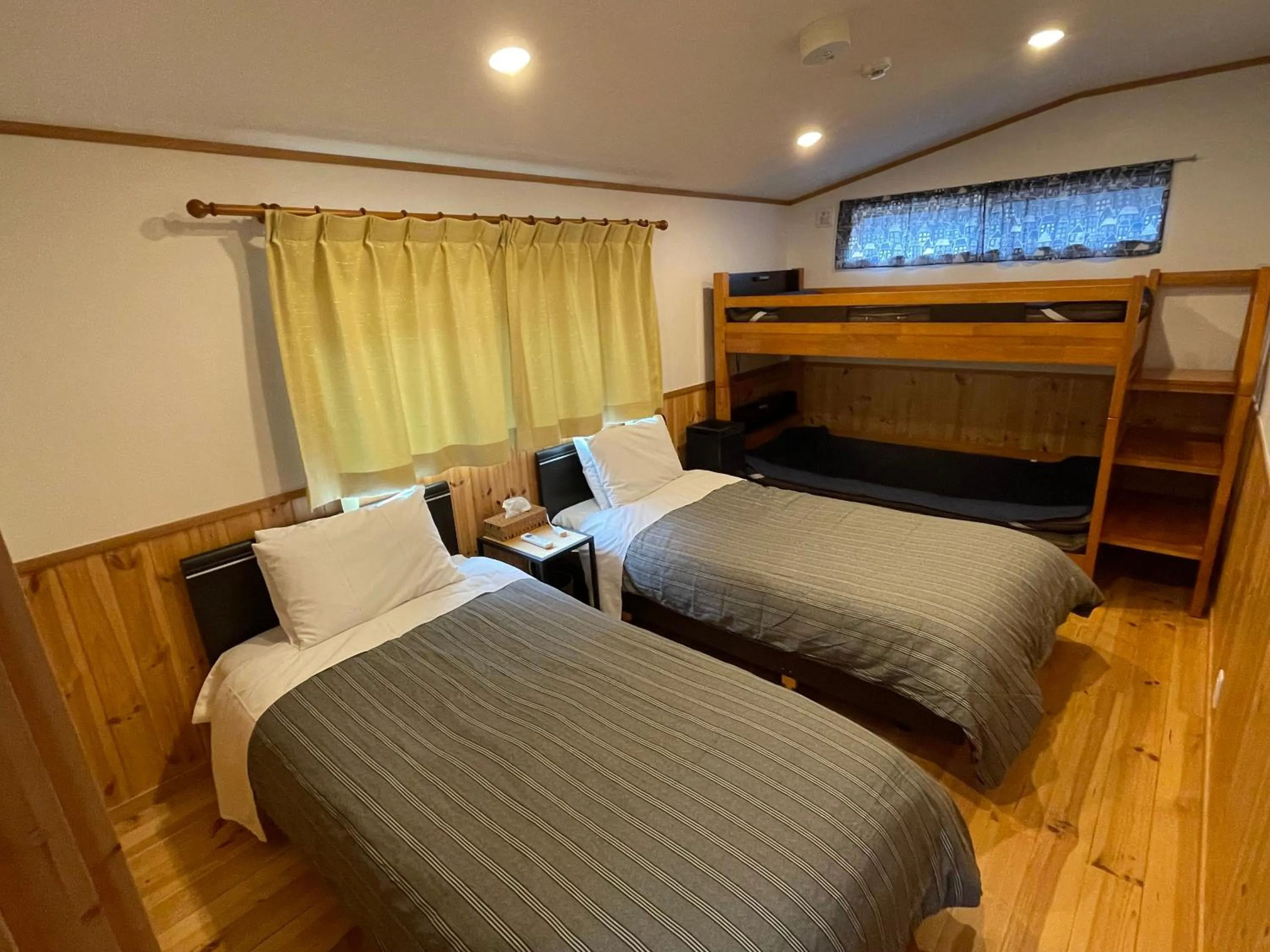 Bedroom, Bed in Villa Orange Cabin