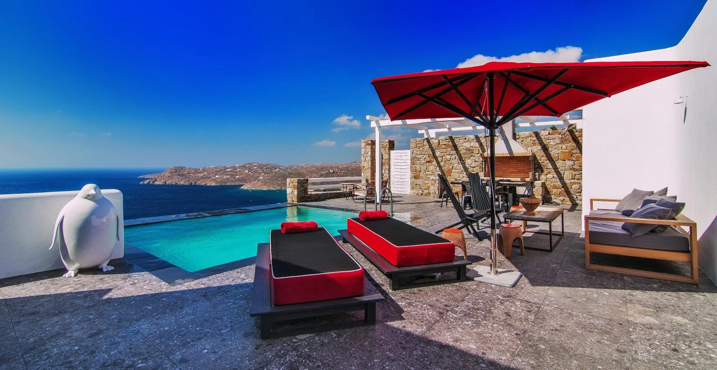 Balcony/Terrace in Myconian Avaton, a Member of Design Hotels