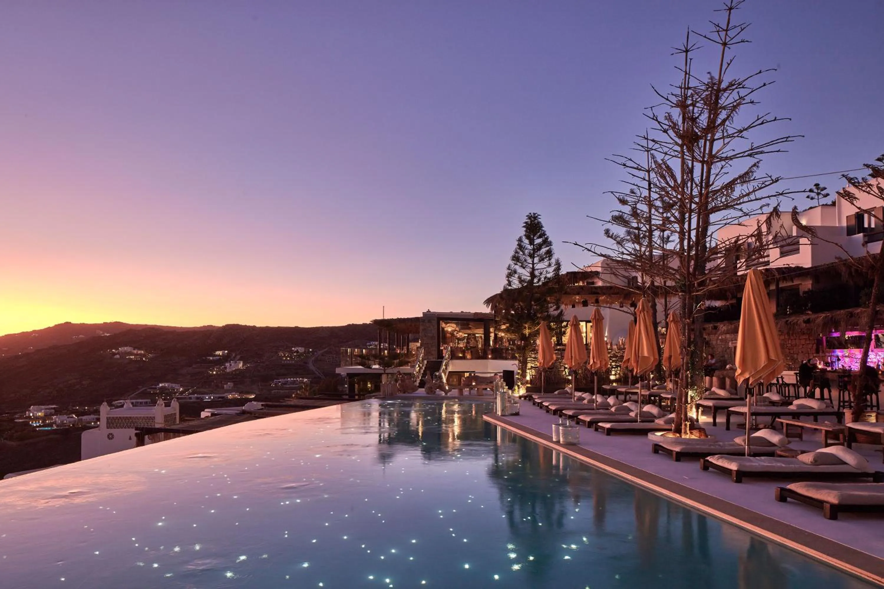 Swimming pool in Myconian Utopia Relais & Chateaux