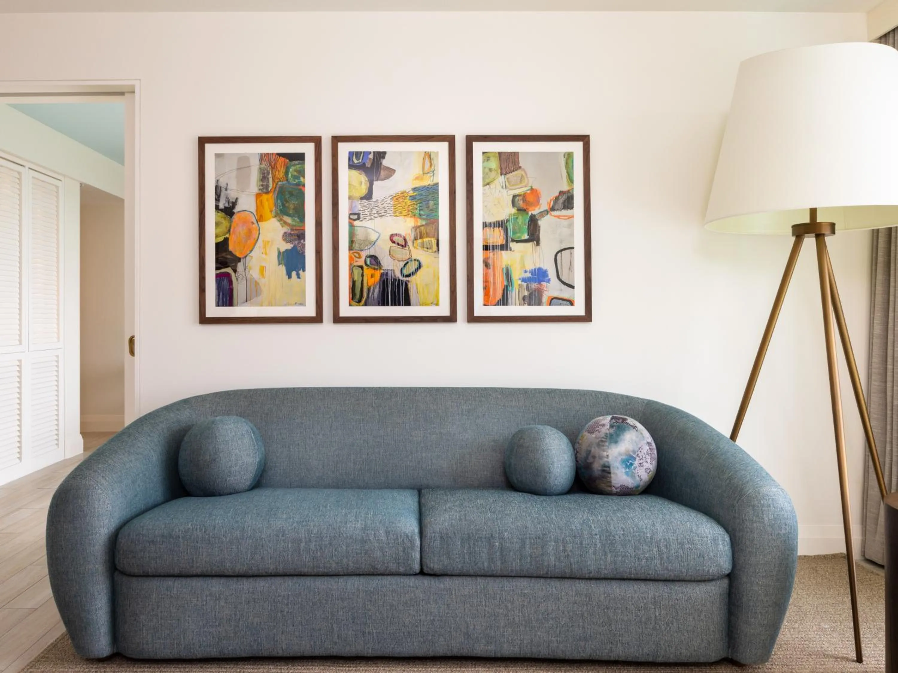 Living room in SLS at Baha Mar