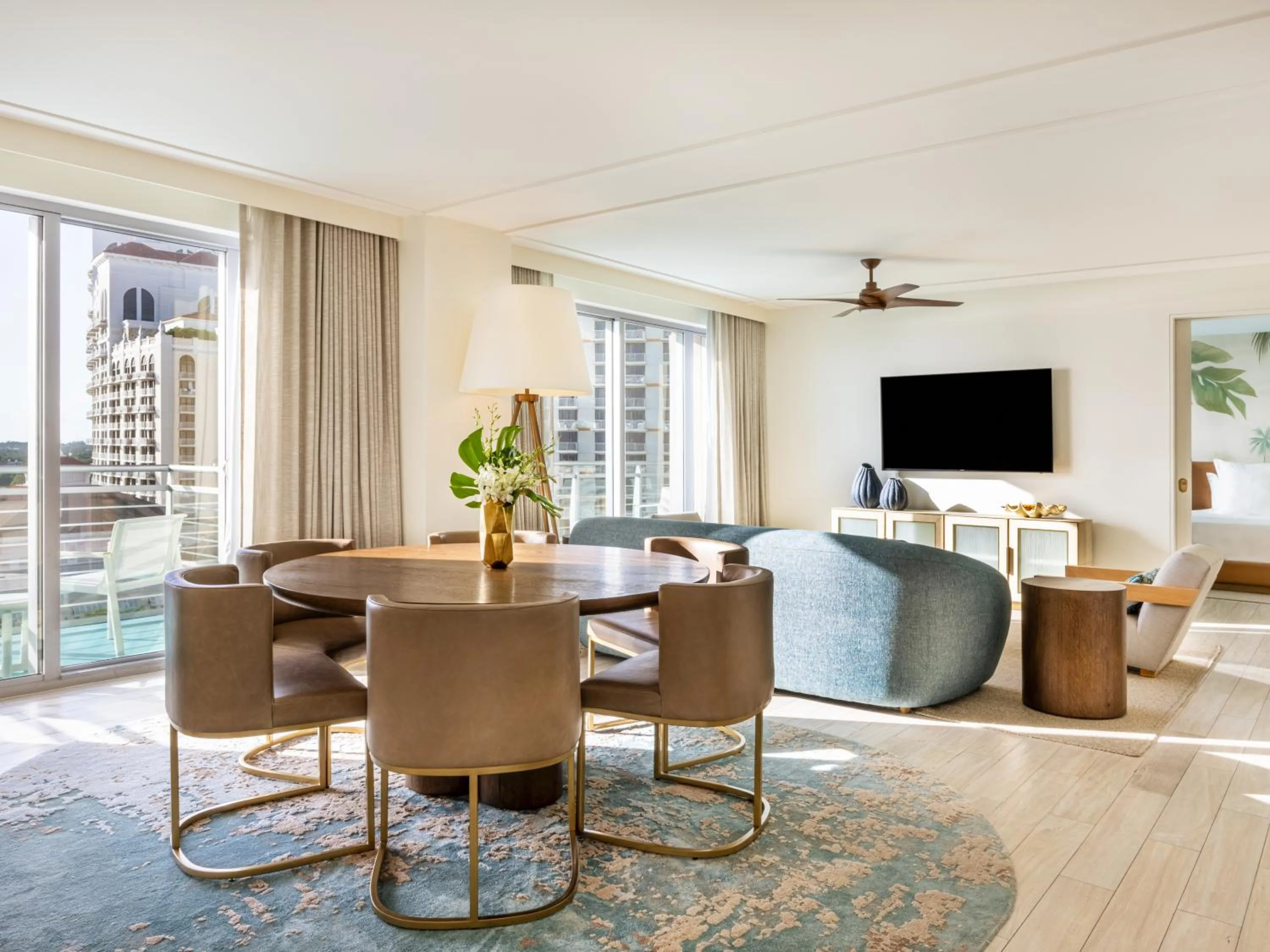Dining area in SLS at Baha Mar