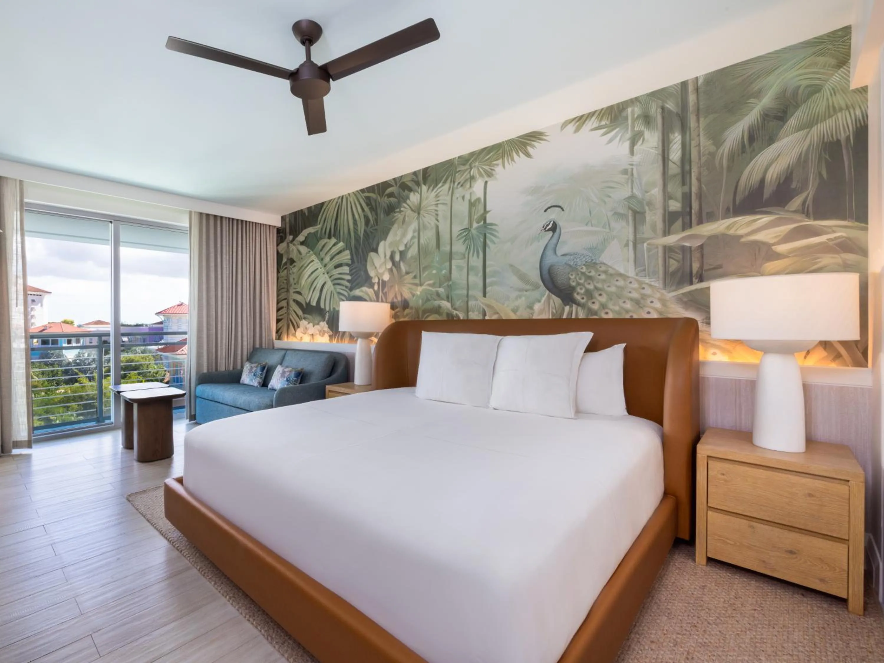 View (from property/room), Bed in SLS at Baha Mar