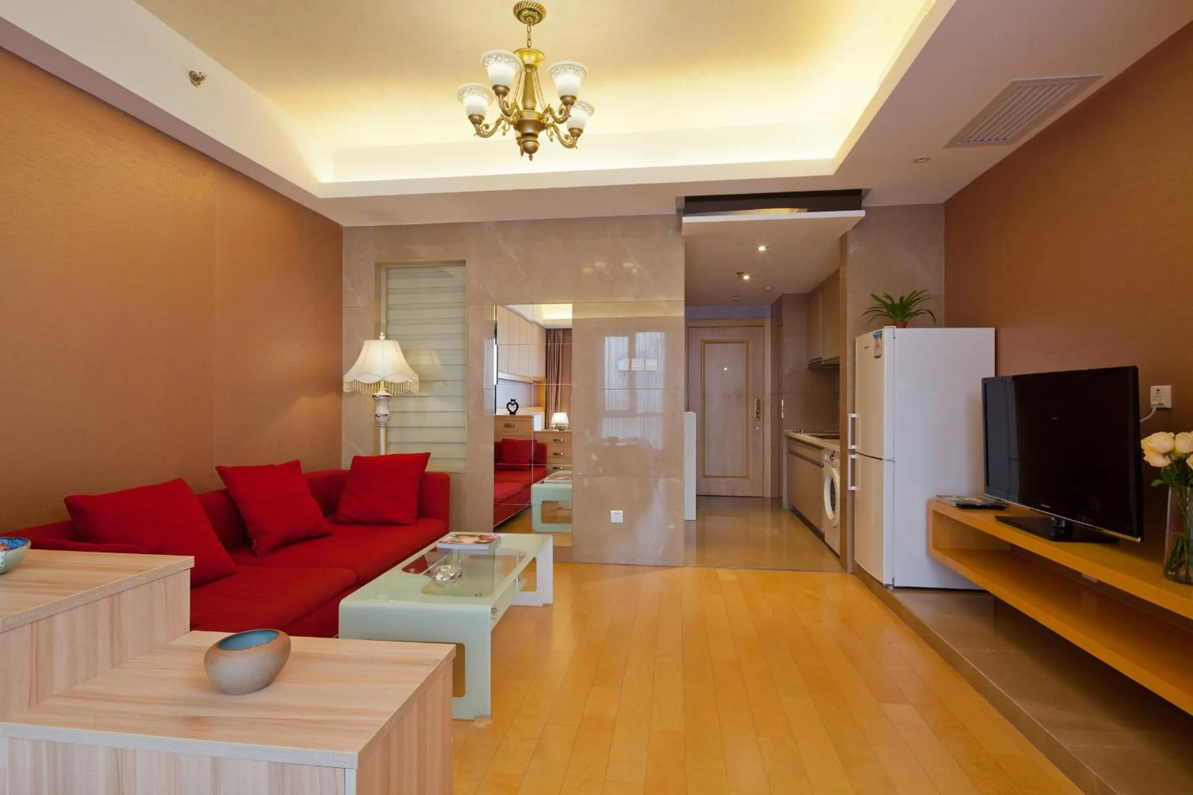 Living room in Beijing Xinxiang Yayuan Apartment (Sanlitun)