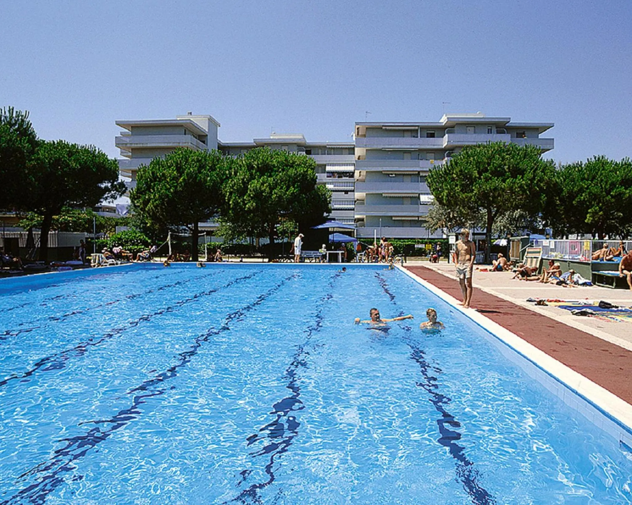 Pool view in Residence Valbella