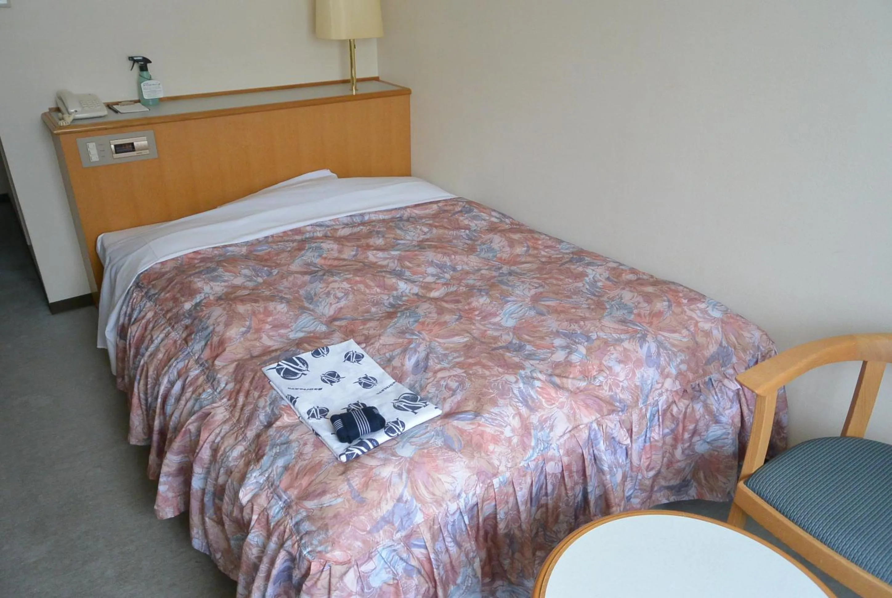 Bed in Abashiri Royal Hotel