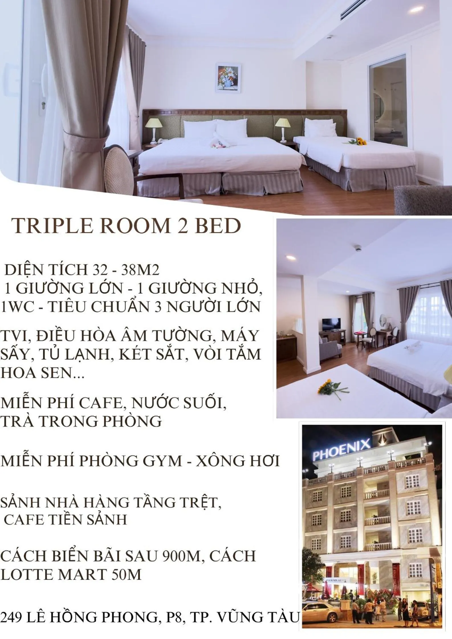 Bed in Phoenix Hotel Vung Tau