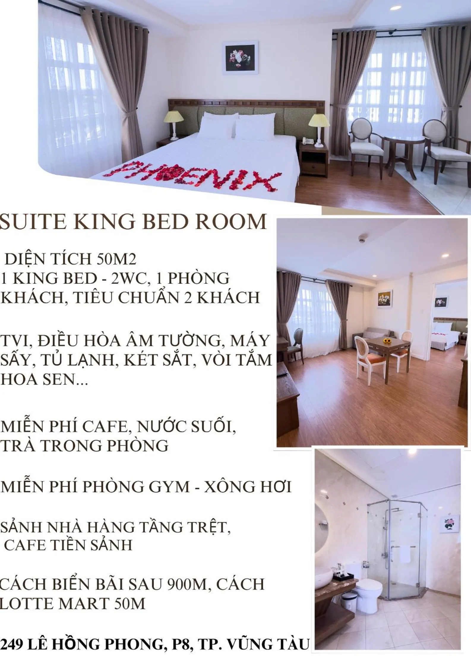 Bed in Phoenix Hotel Vung Tau