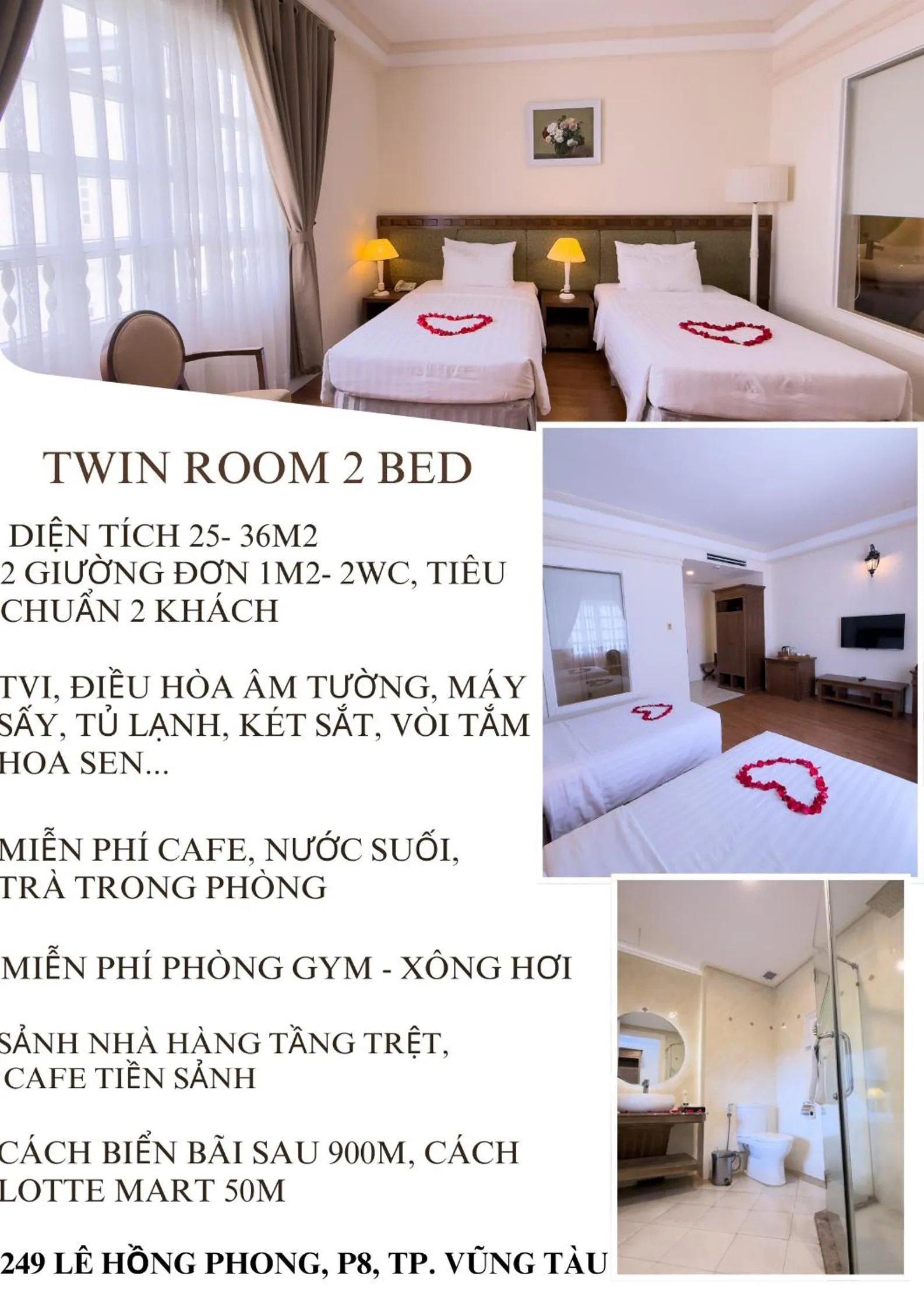 Bed in Phoenix Hotel Vung Tau