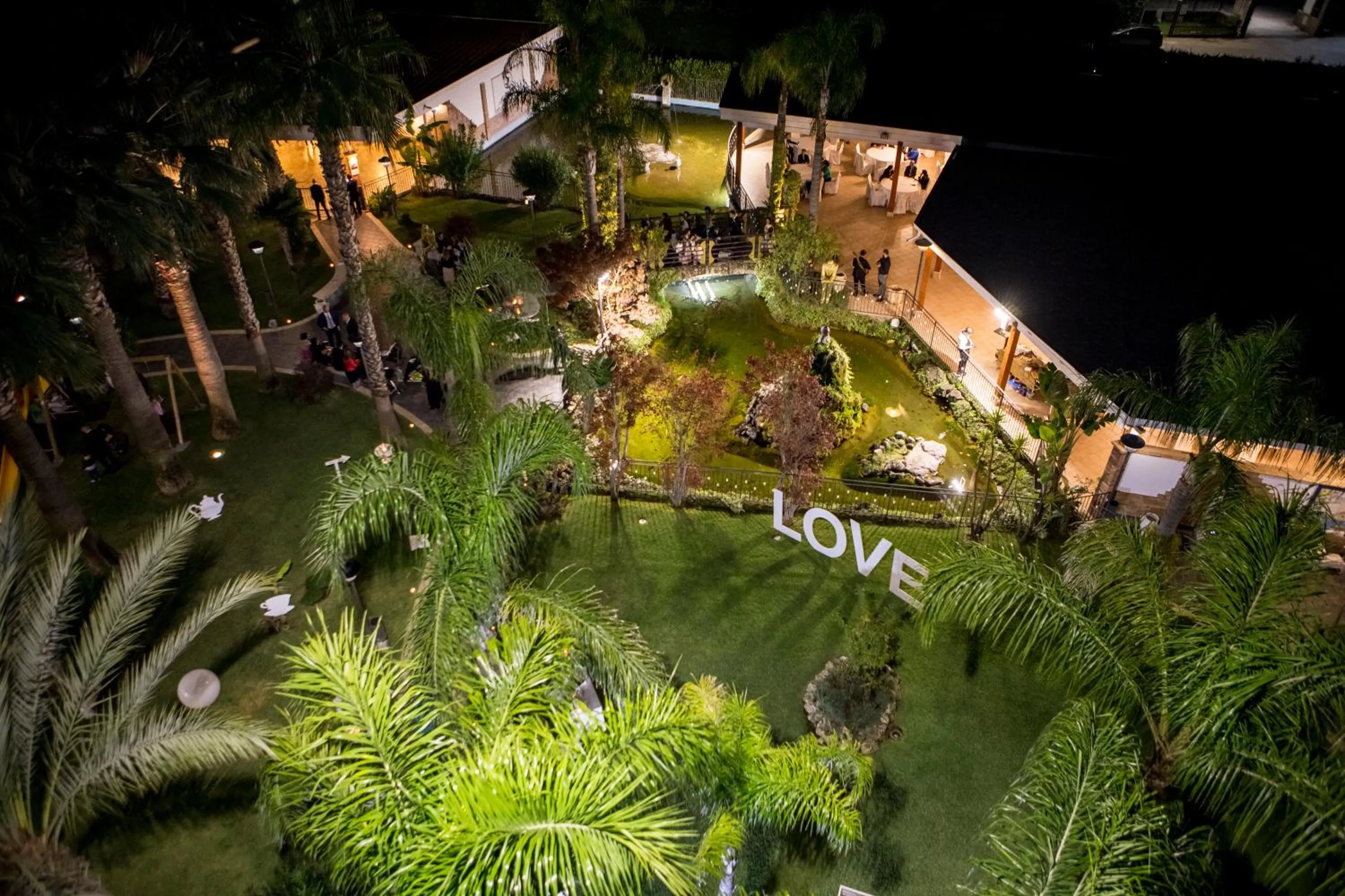 Garden view in Hotel San Luca