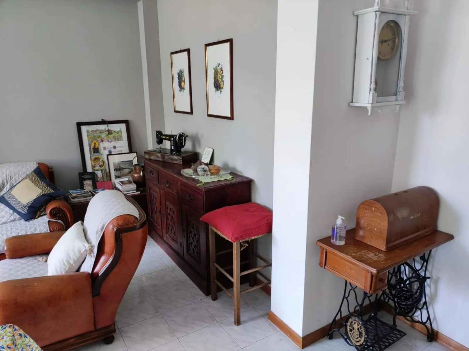 Seating area, Bed in Alle Terme B&B