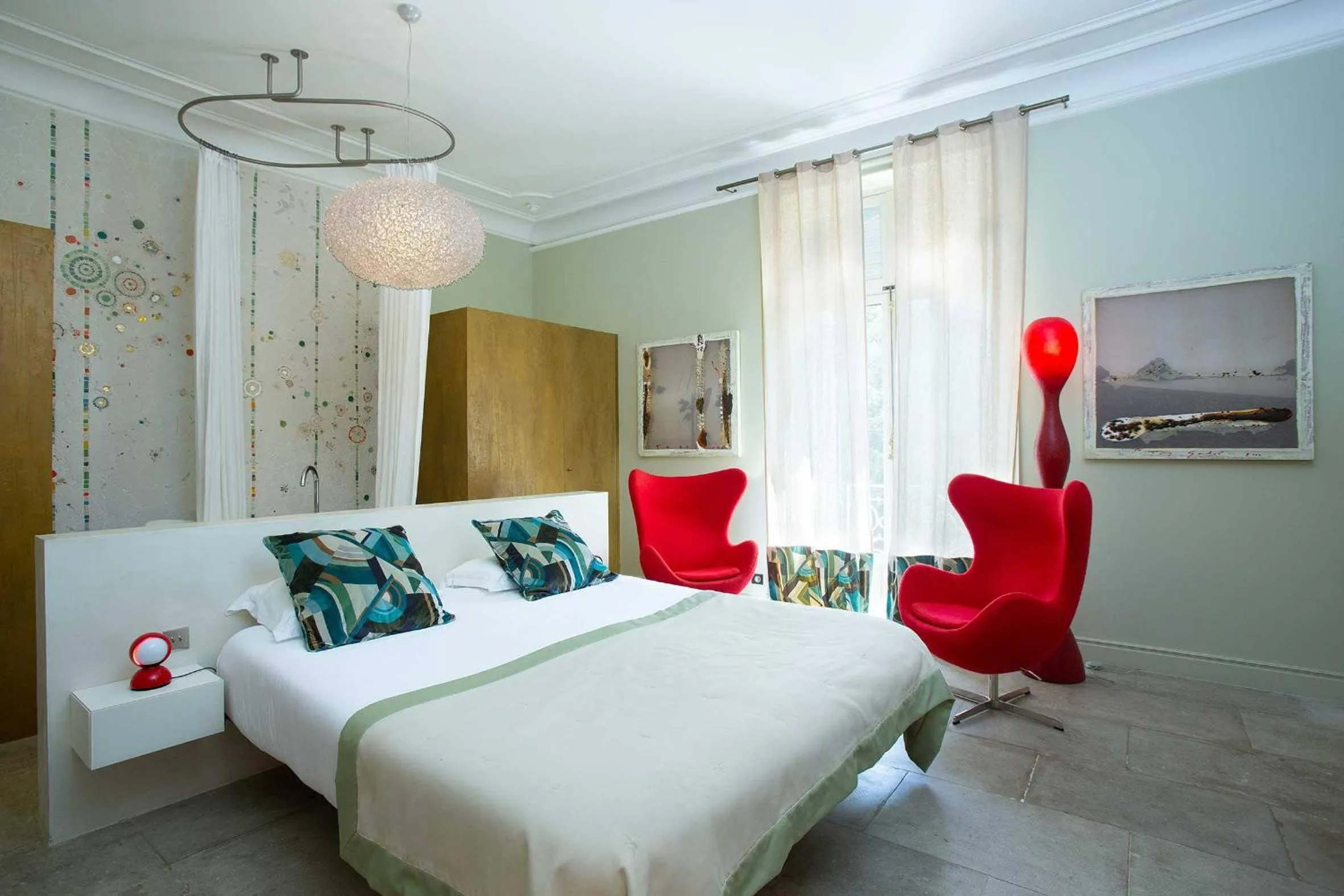 Photo of the whole room, Bed in Hôtel Domaine de Biar